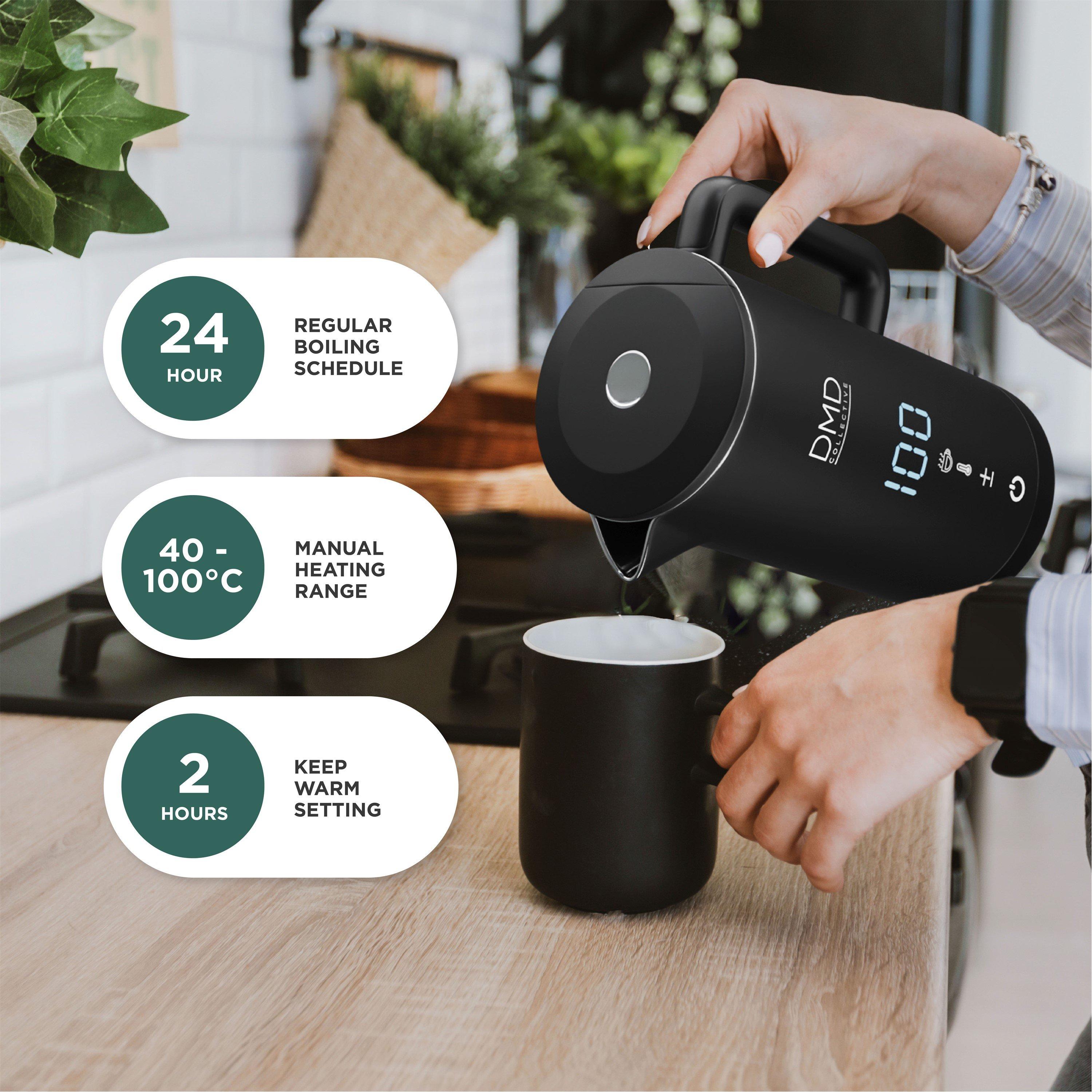Black - DMD Collective - 1.5L Digital Smart Kettle App Operated with Alexa - 6