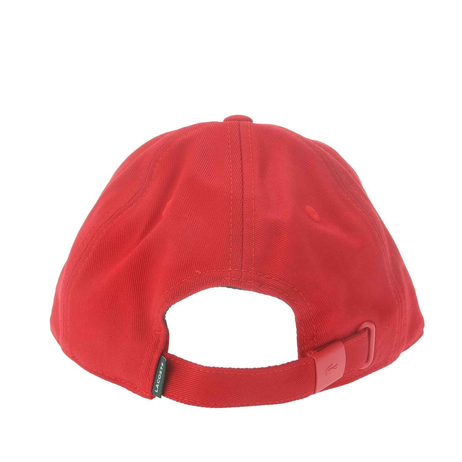 Red - Lacoste - Adjustable Cotton Twill Cap - 3