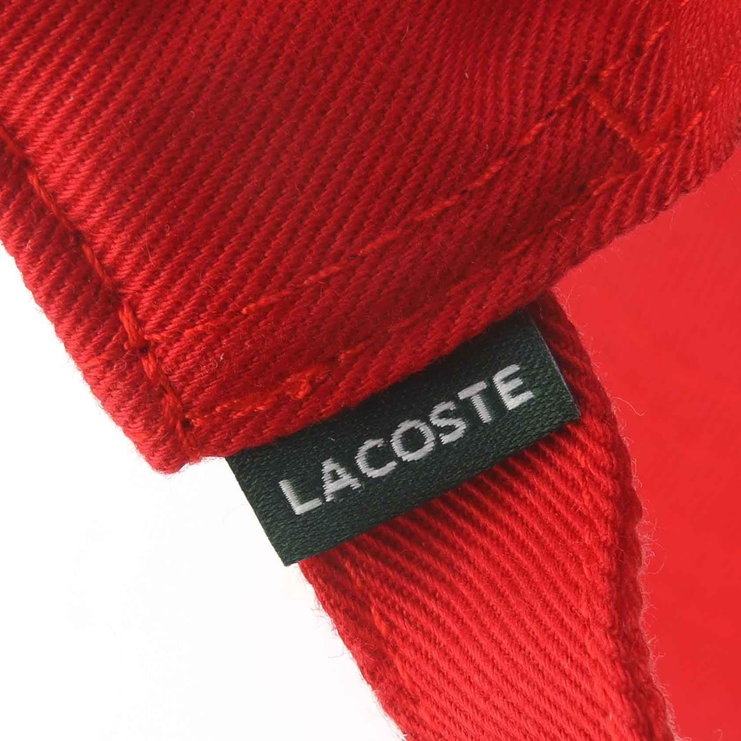 Red - Lacoste - Adjustable Cotton Twill Cap - 4