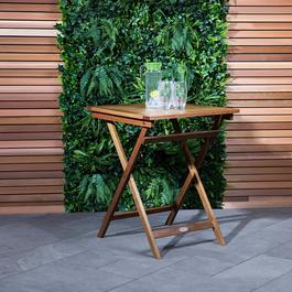 Charles Bentley EUCALYPTUS SQUARE FOLDING BISTRO TABLE