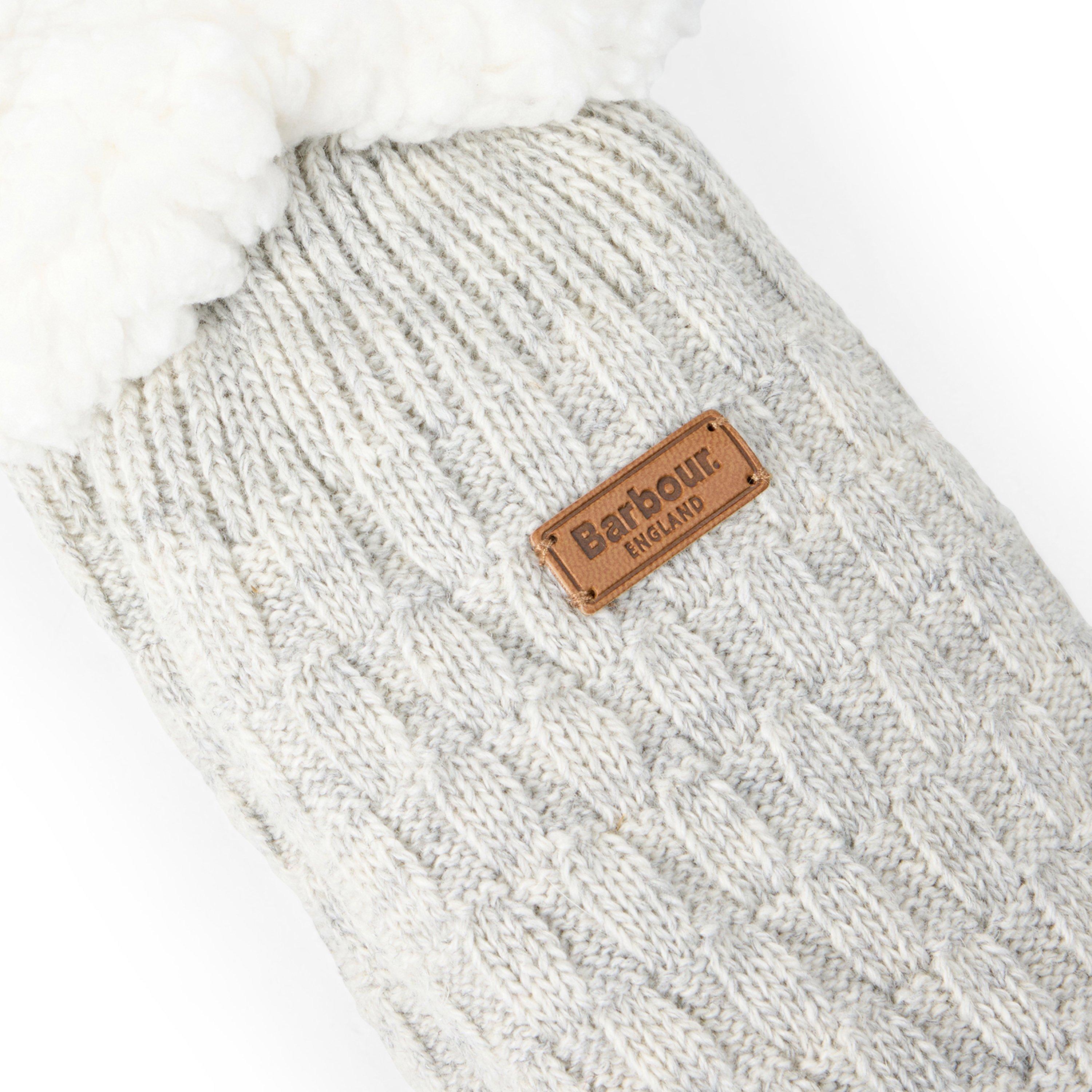 Light Grey Marl - Barbour - Cable Knit Lounge Socks - 2