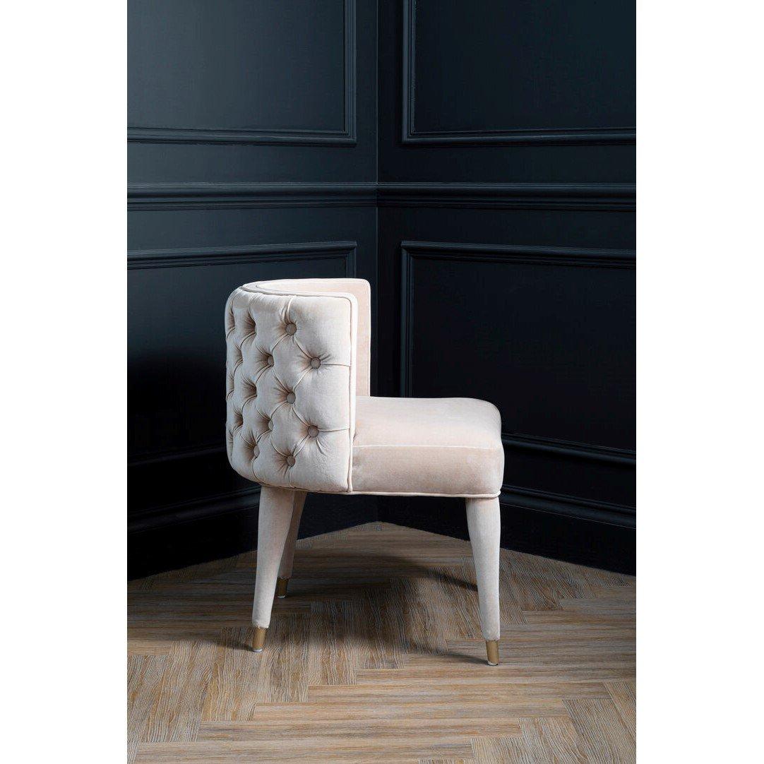 Beige - Fifty Five South - Villi Beige Tufted Backrest Chair - 2
