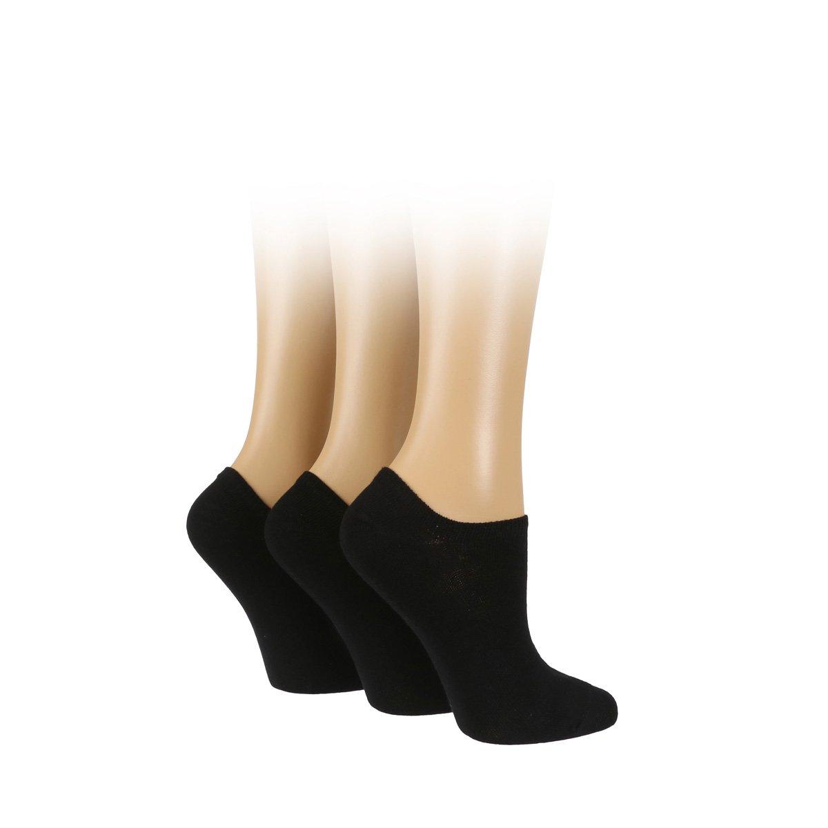 Pringle Women's Secret Socks 3 Pack - Black