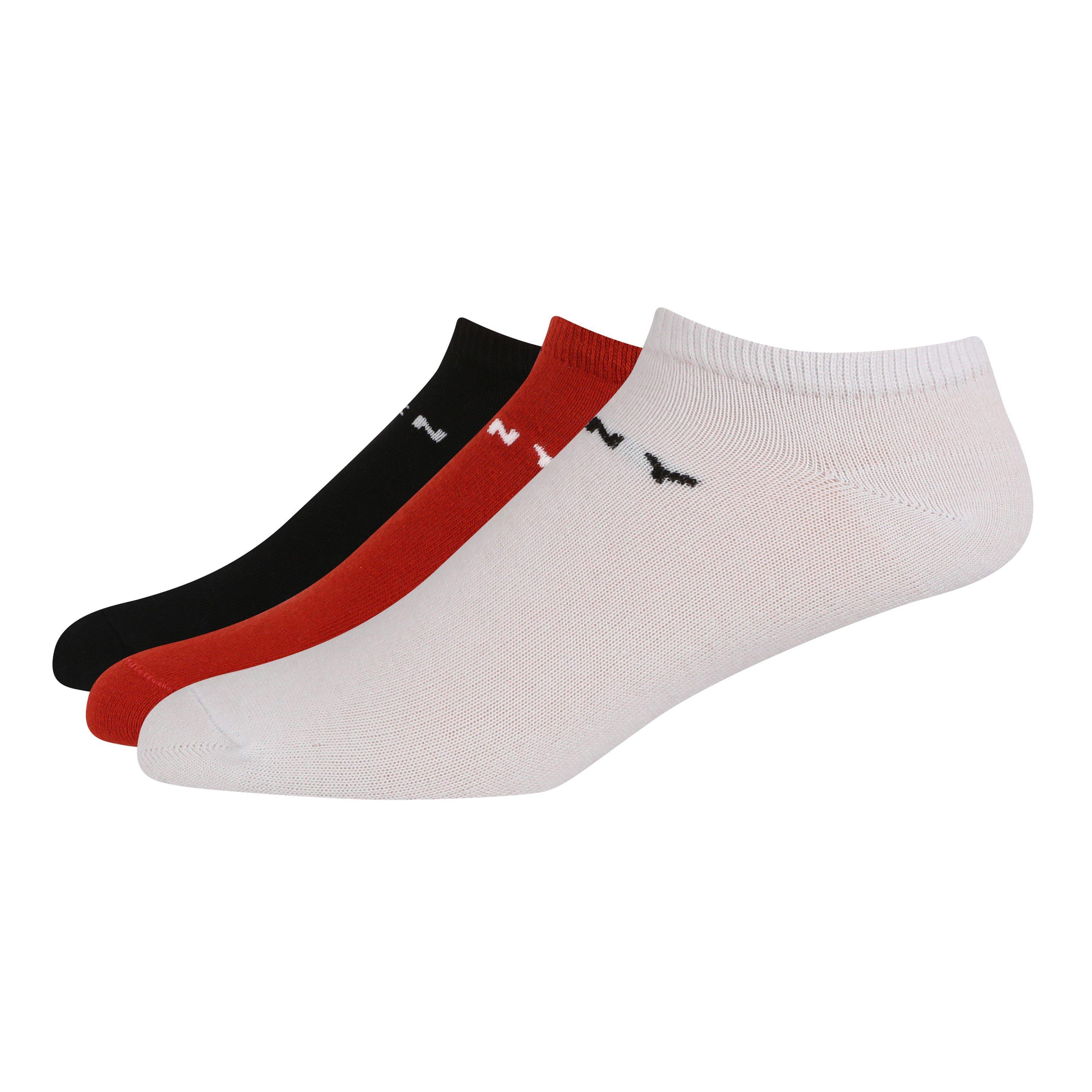 Red/Wht/Blk - DKNY - Farah 3 Pack of Liner Socks Womens - 1