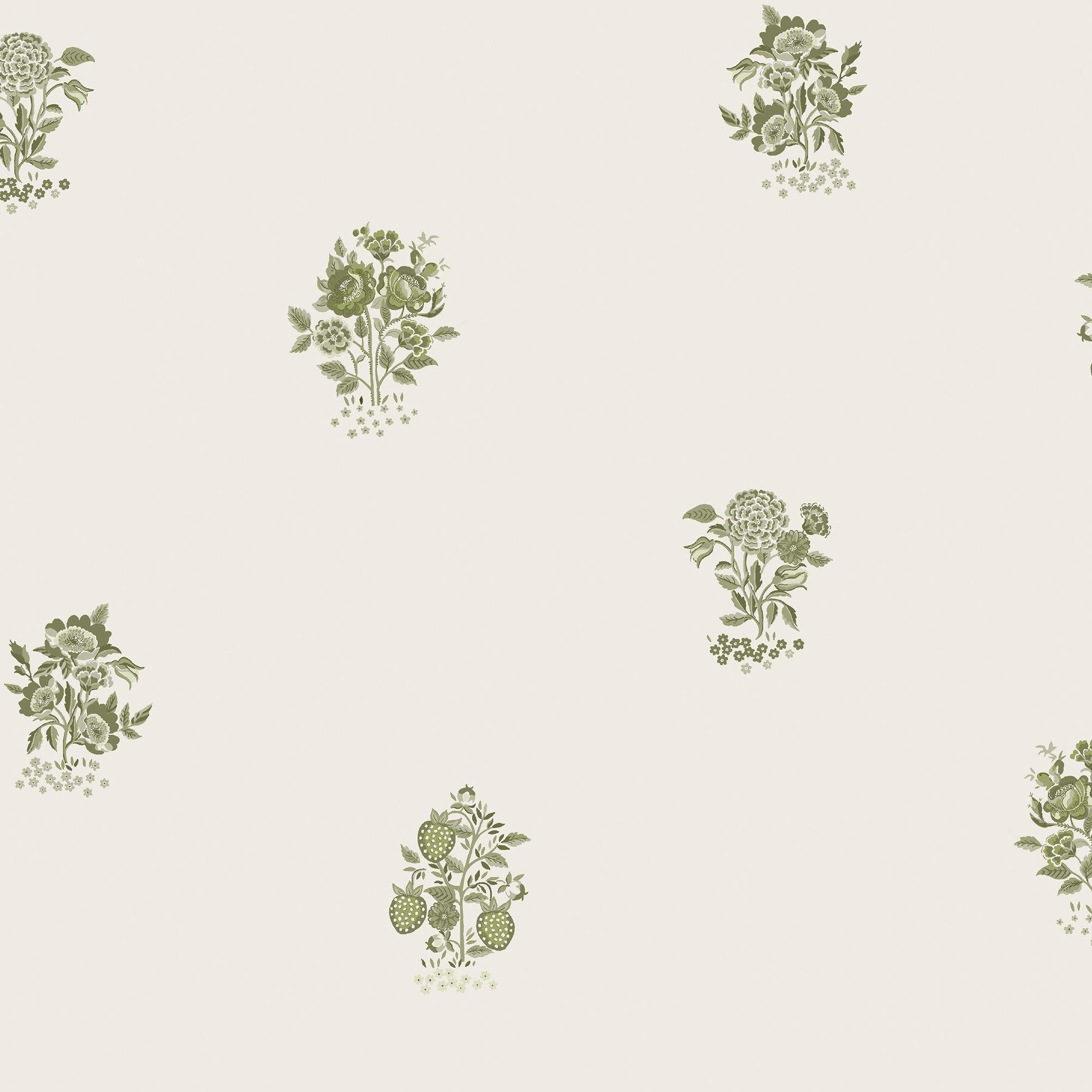 Cath Kidston Kingdom Posey Sage Wallpaper