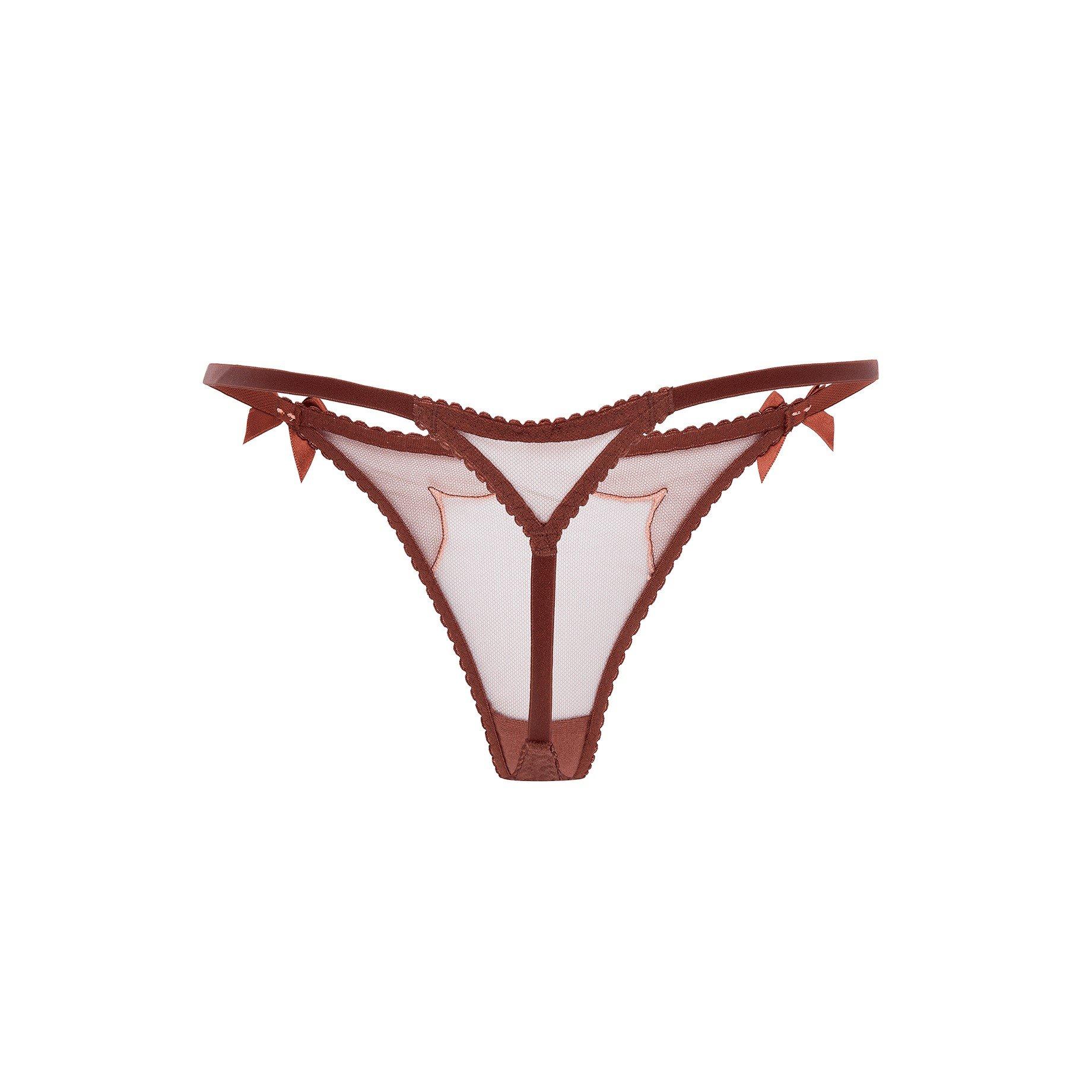 Chestnut/Peach - Agent Provocateur - LORNA Thong - 4