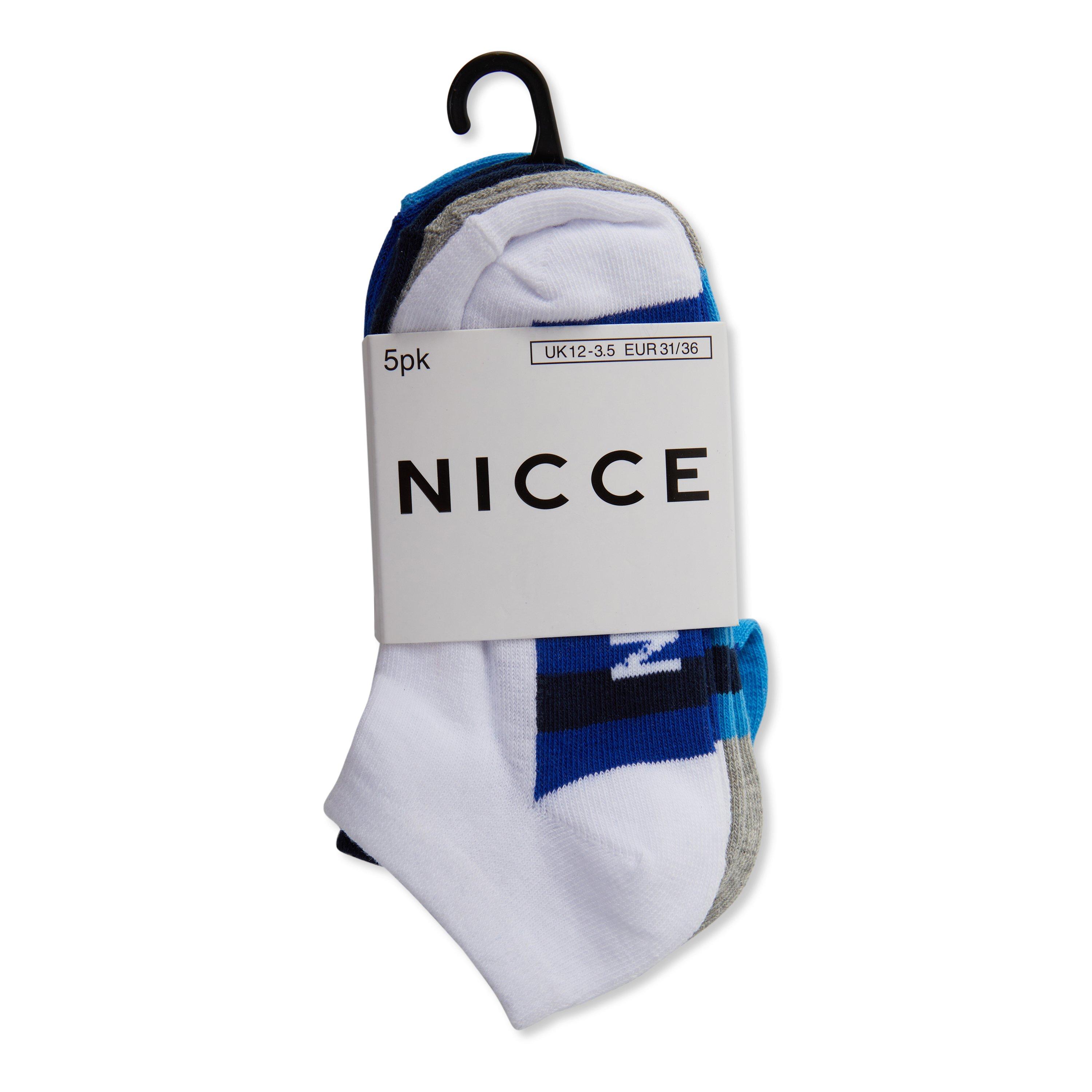 Nicce Boys Haset Trainers Socks - Assorted - Junior 1-6