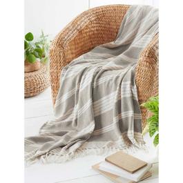 Country Club Throw Diamond Design 200x240cm - Stone