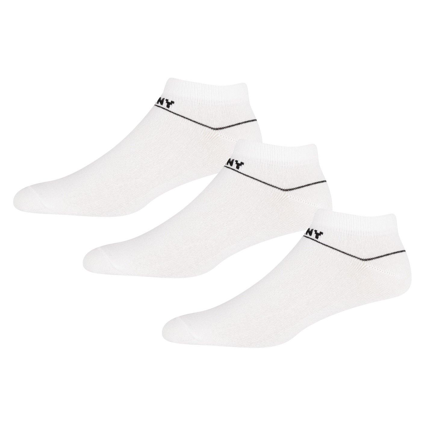Dkny Men's 3 Pack Trainer Liners Jefferson - White - Mens 7-11