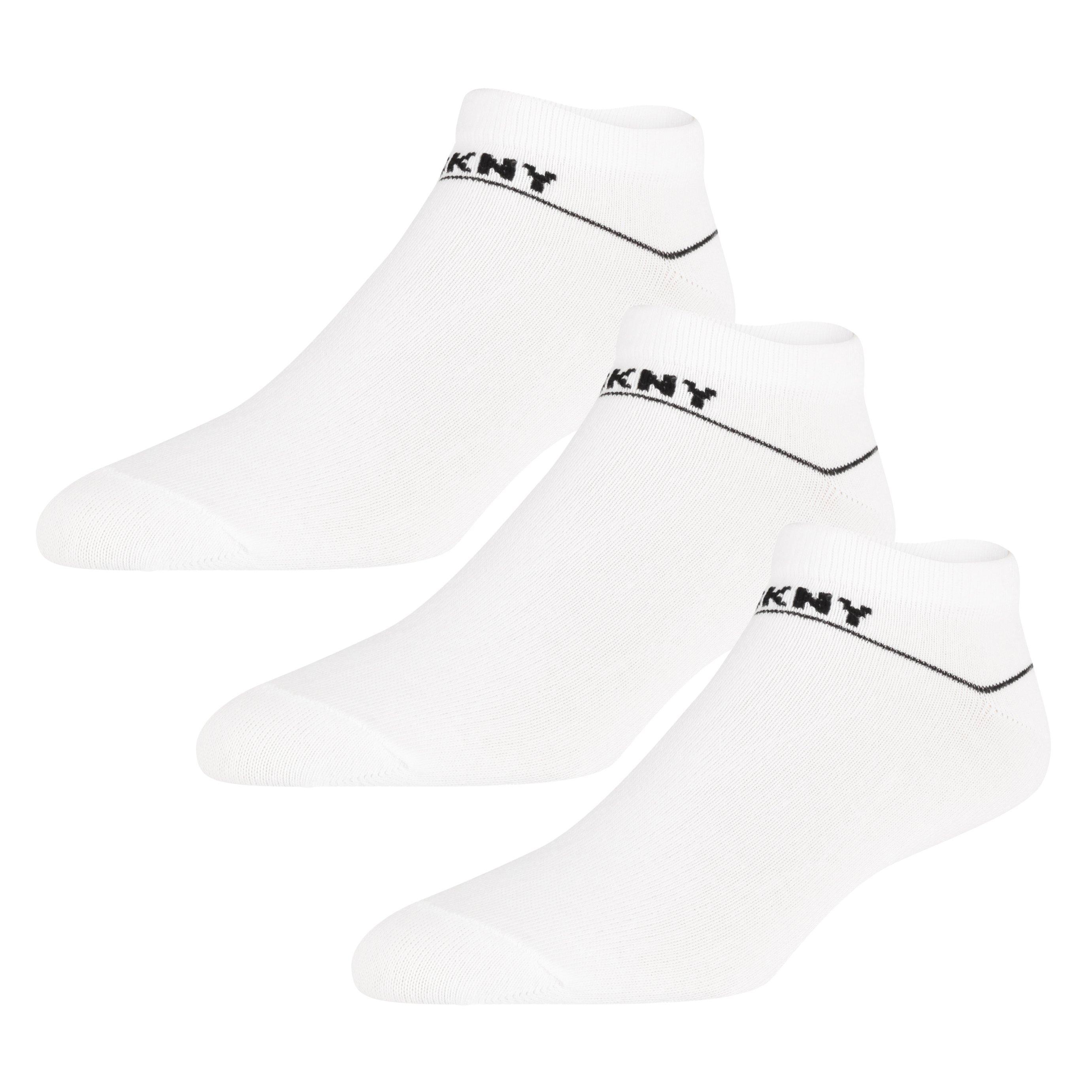 White - DKNY - 3 pack Mens Trainer Liners Jefferson - 11
