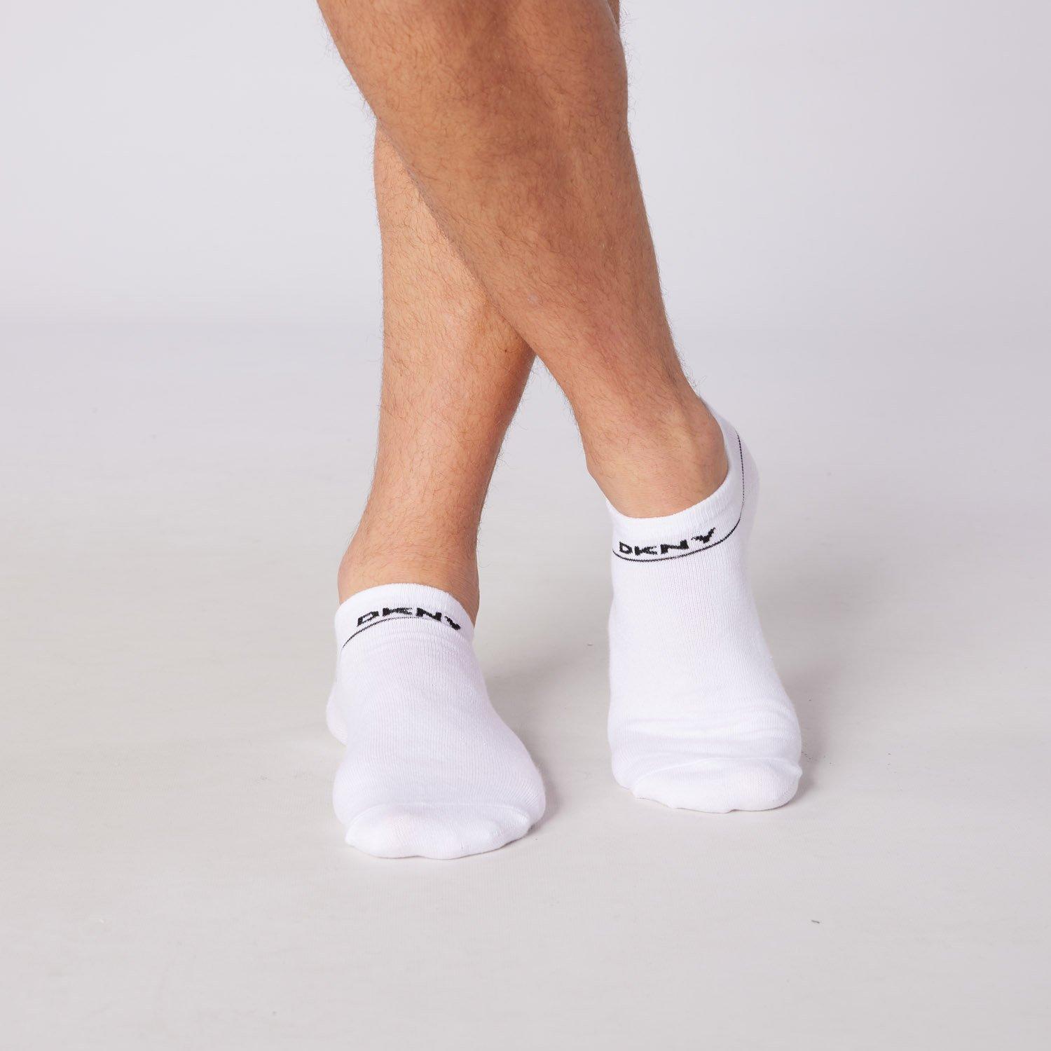 White - DKNY - 3 pack Mens Trainer Liners Jefferson - 9