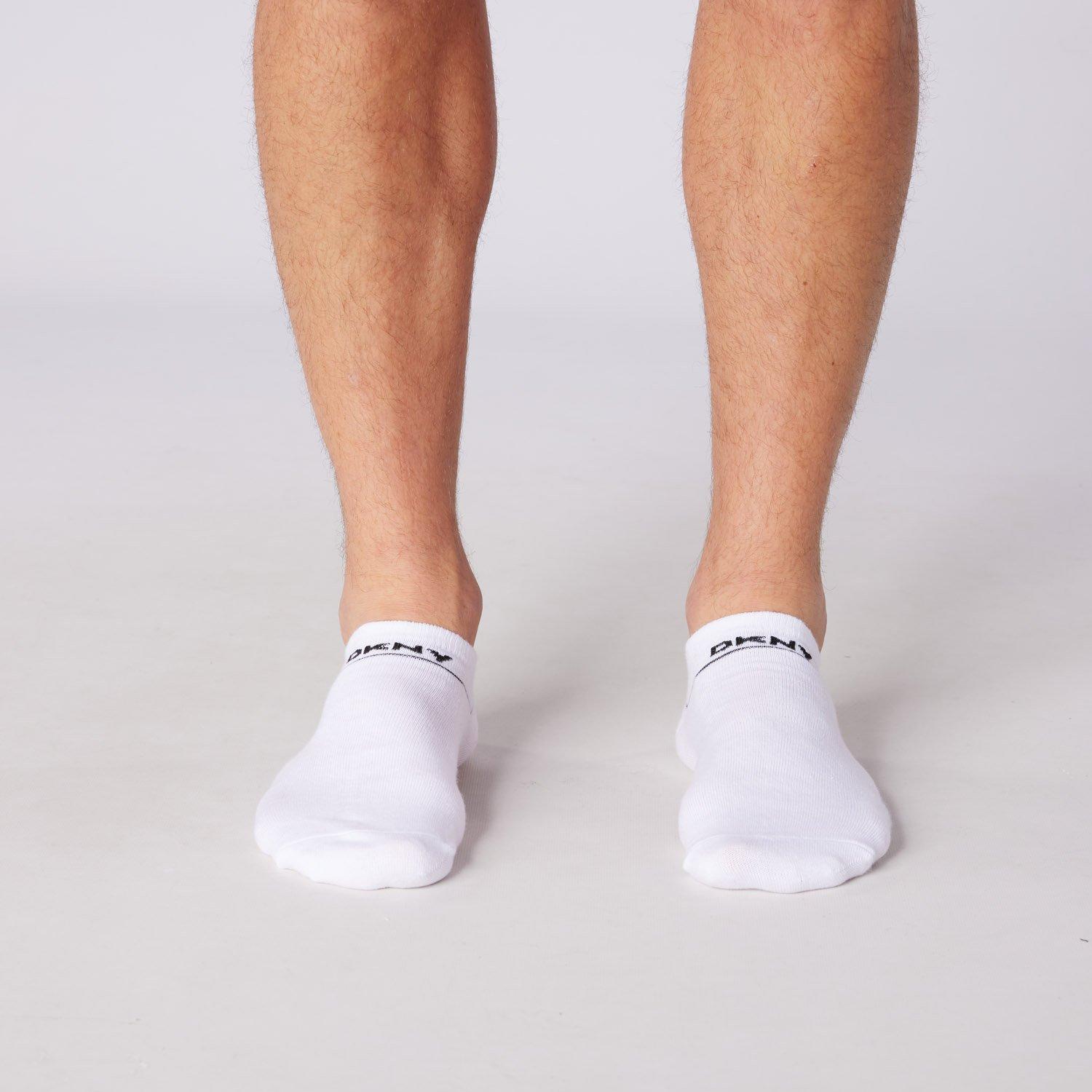 White - DKNY - 3 pack Mens Trainer Liners Jefferson - 10