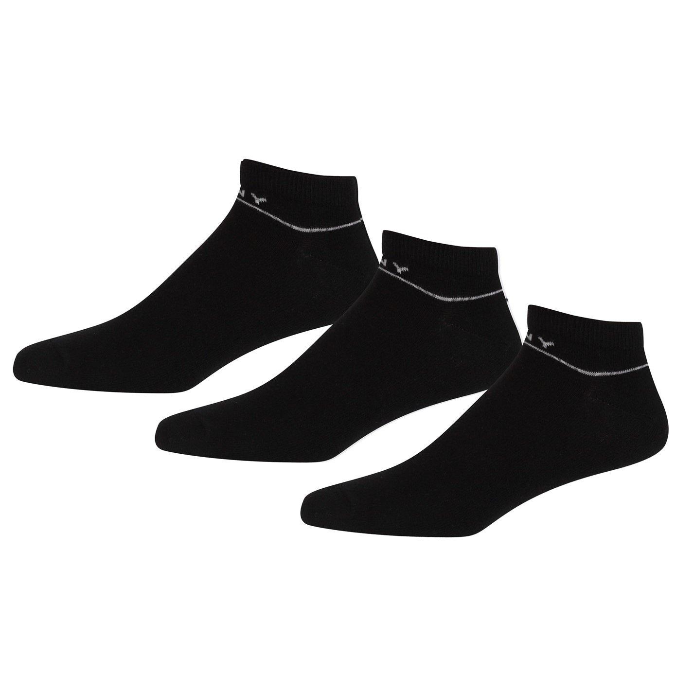 Dkny Men's 3 Pack Trainer Liners Jefferson - Black - Mens 7-11