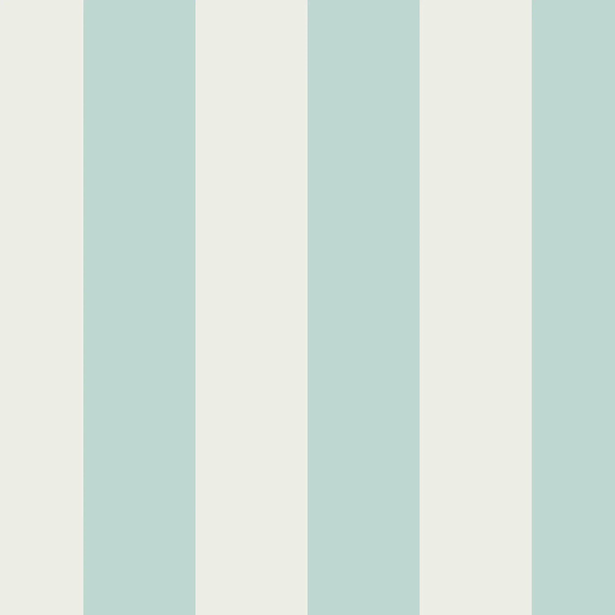 Cath Kidston  Canopy Stripe Duck Egg Wallpaper Blue