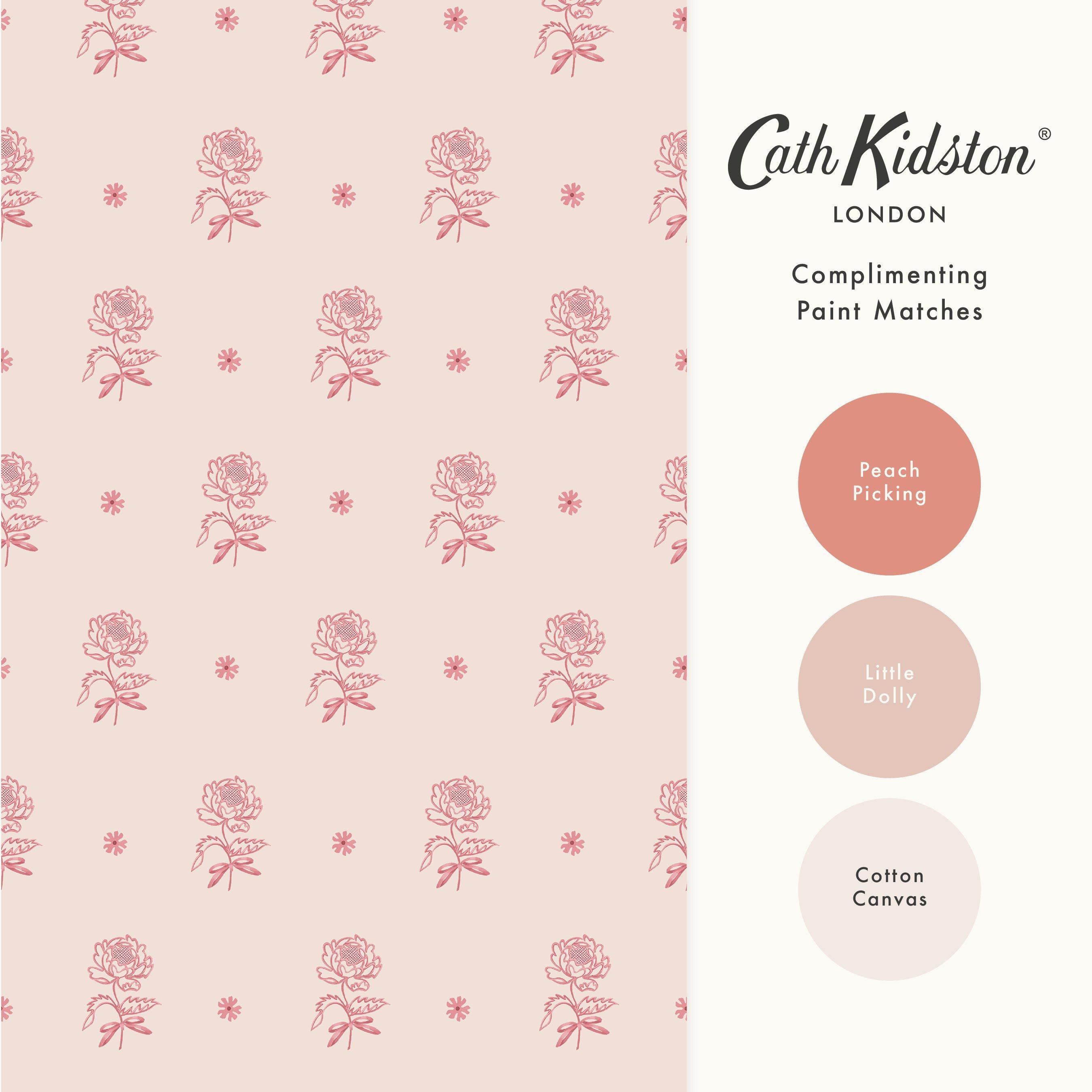 Pink - Cath Kidston - Spitalfield Bunches Pink Wallpaper - 4