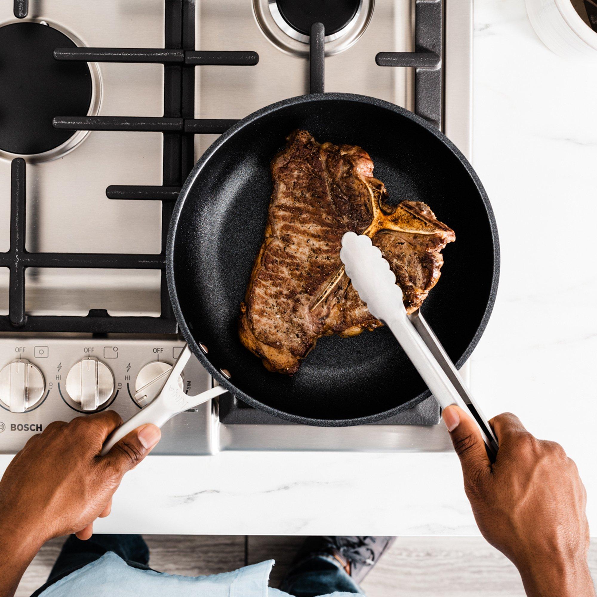 Stainless Steel - Ninja - Ninja Foodi ZEROSTICK 28cm Frying Pan C60028UK - 11