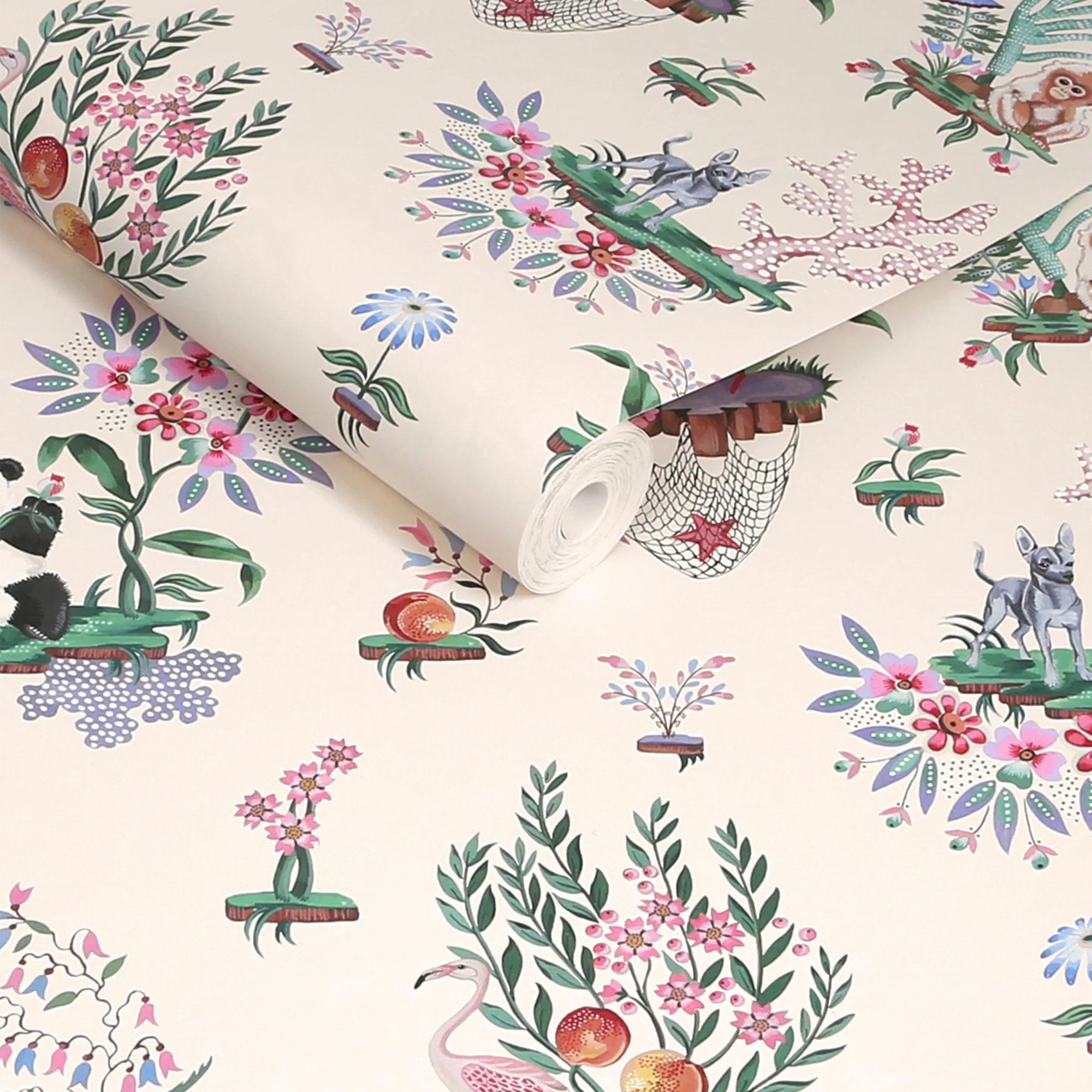Cream - Cath Kidston - Chihuahua Island Cream Wallpaper - 3