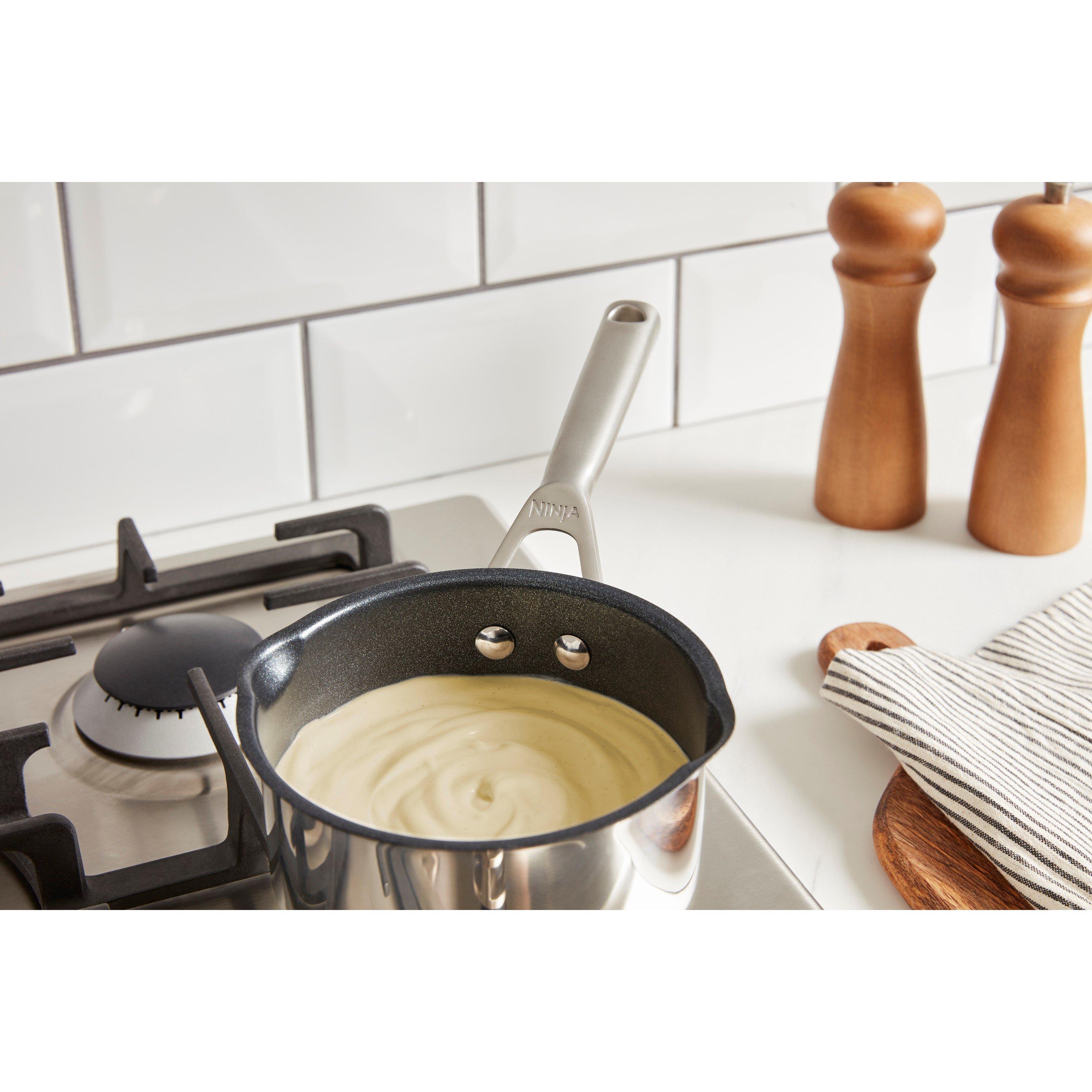 Stainless Steel - Ninja - Ninja Foodi ZEROSTICK 16cm Milk Pan C61216UK - 3