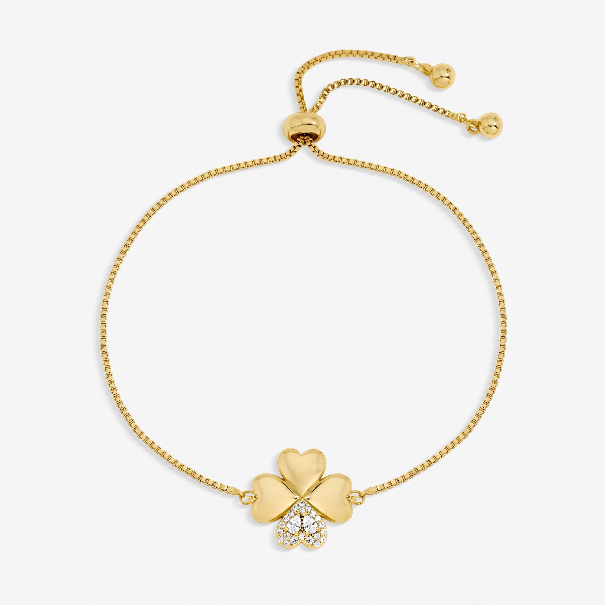 Inicio Gold Plated Crystal Toggle Bracelet - Gift Pouch