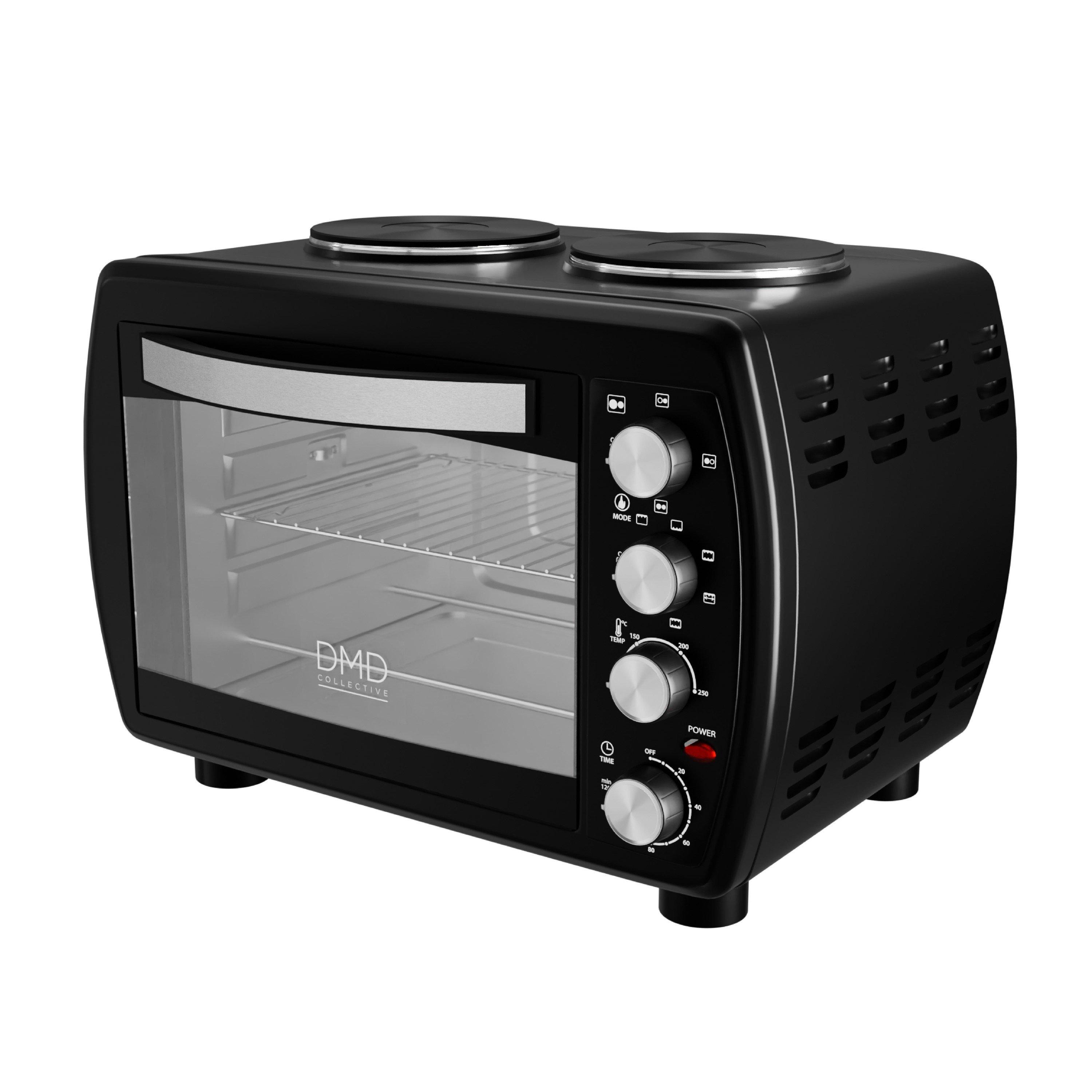 Black - DMD Collective - 35L Mini Oven with Hot Plates - 1