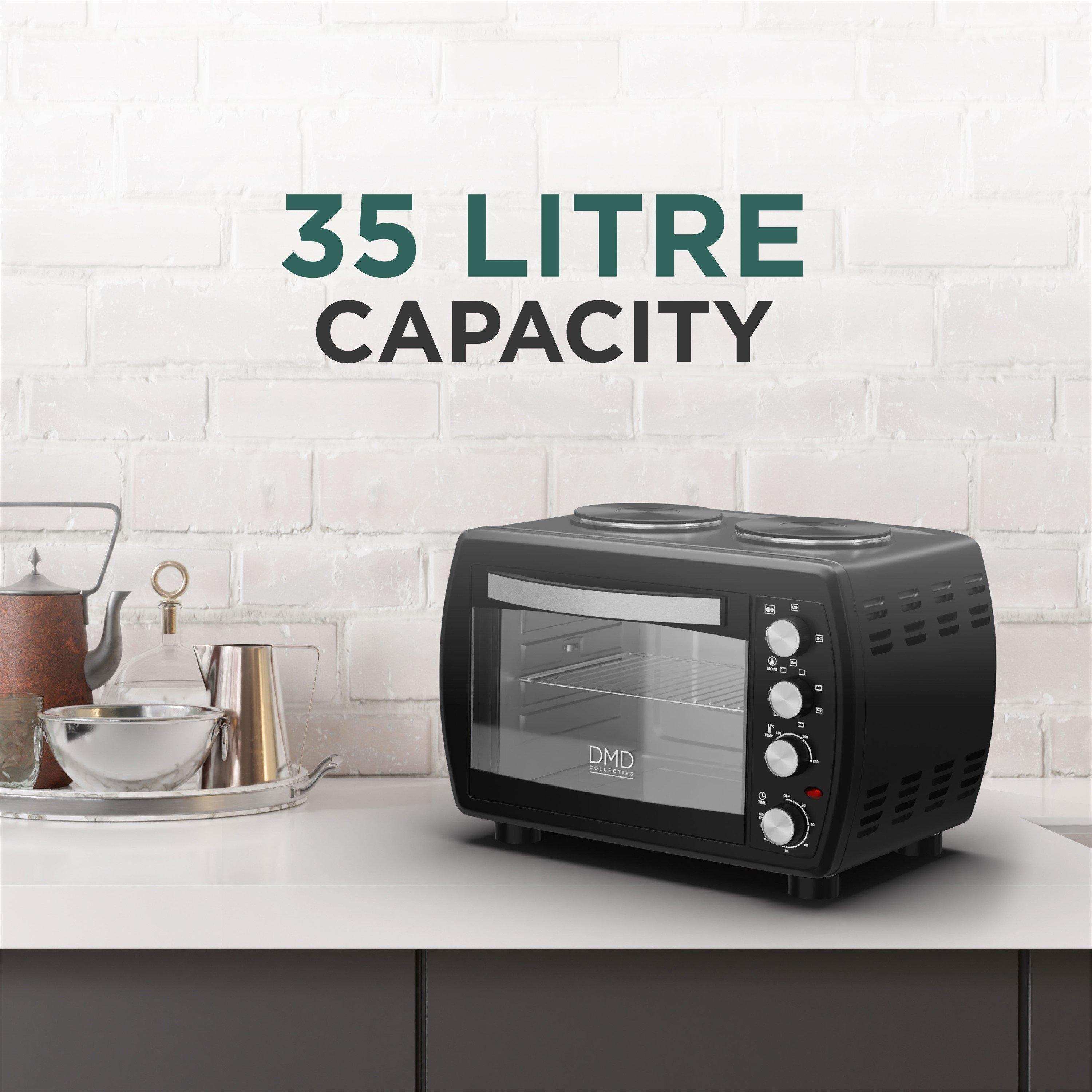 Black - DMD Collective - 35L Mini Oven with Hot Plates - 5