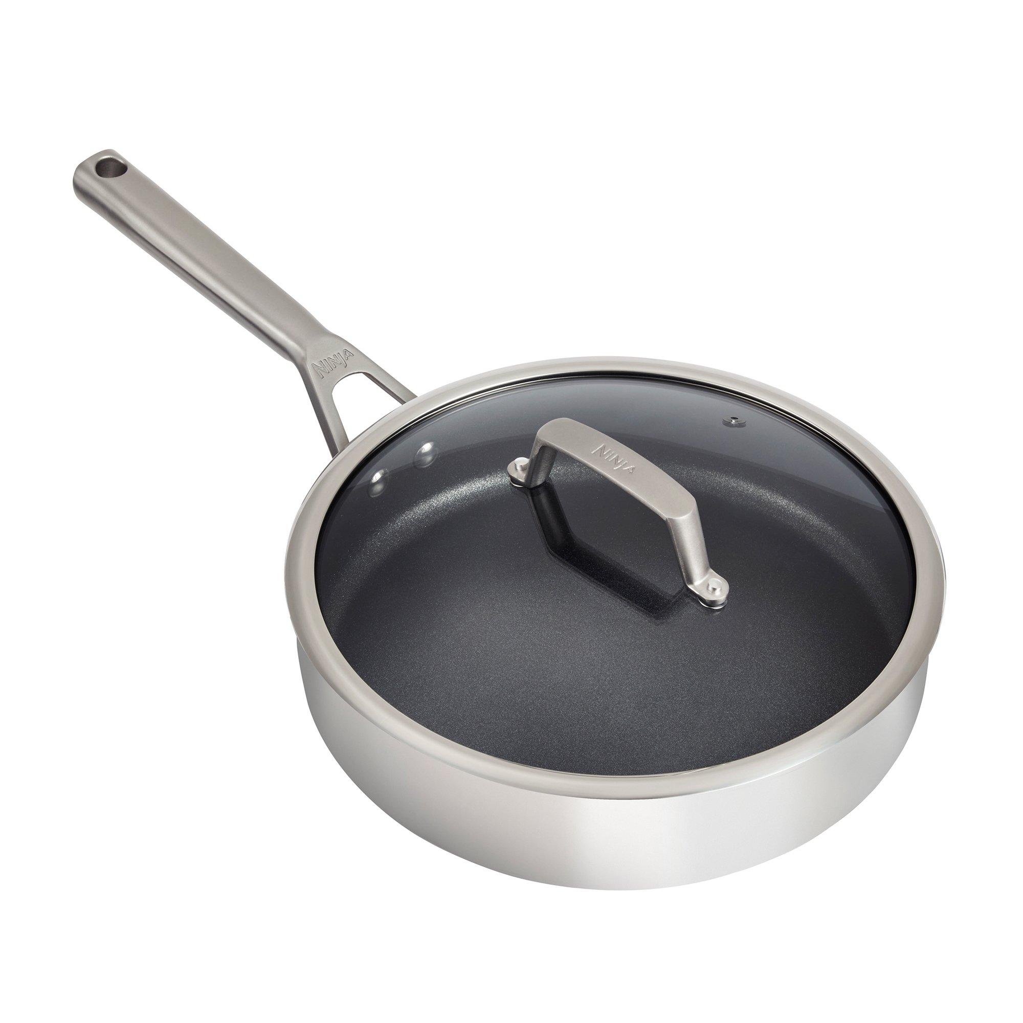 Stainless Steel - Ninja - Ninja Foodi ZEROSTICK 26cm Sauté Pan C60126UK - 3