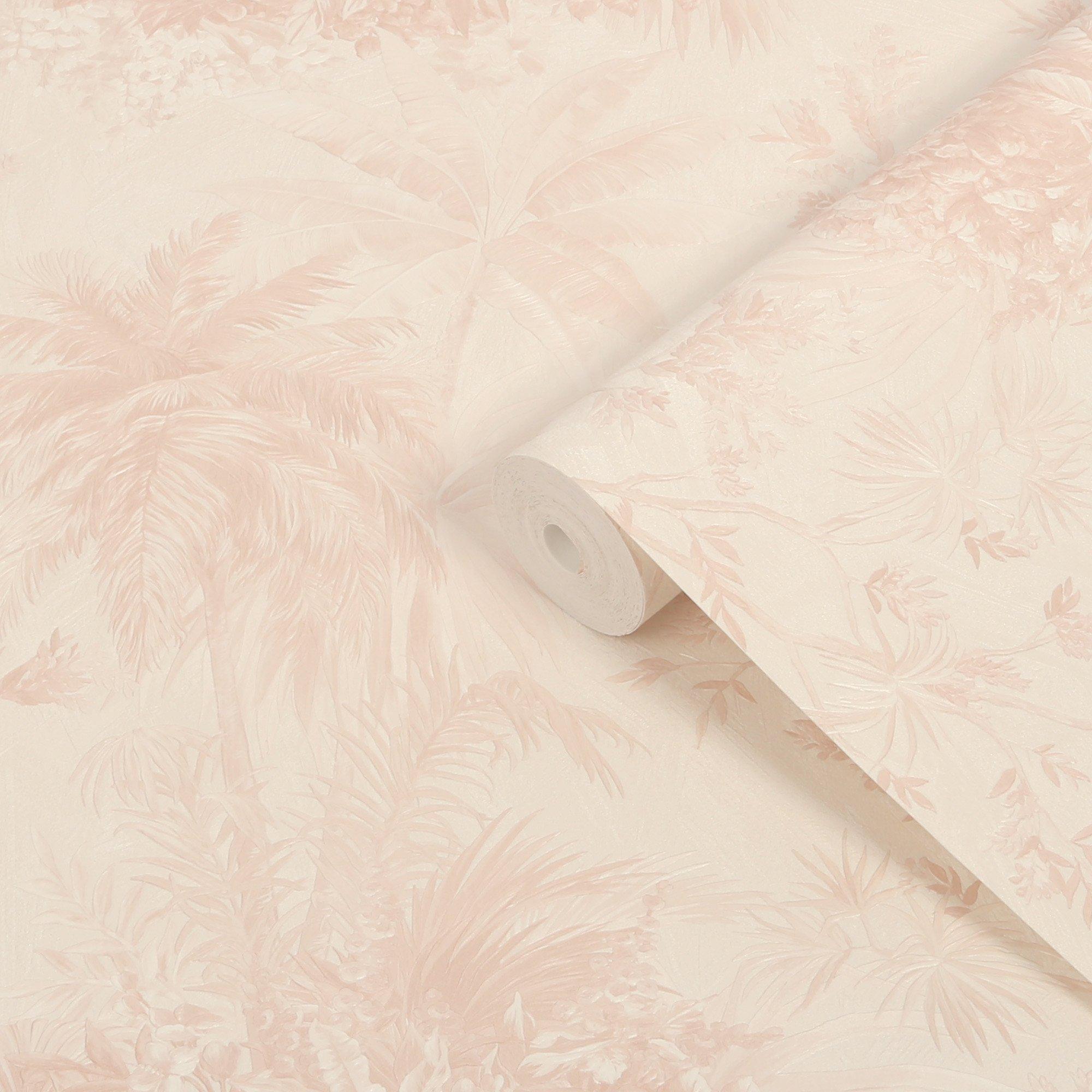 Soft Pink - Boutique - Bali Rose Wallpaper - 3