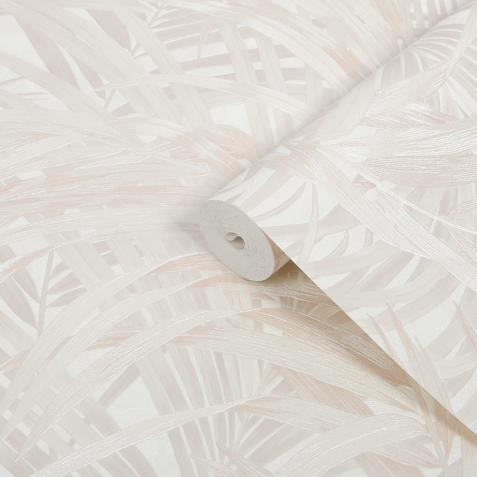White - Boutique - Congo Pearl Wallpaper - 3