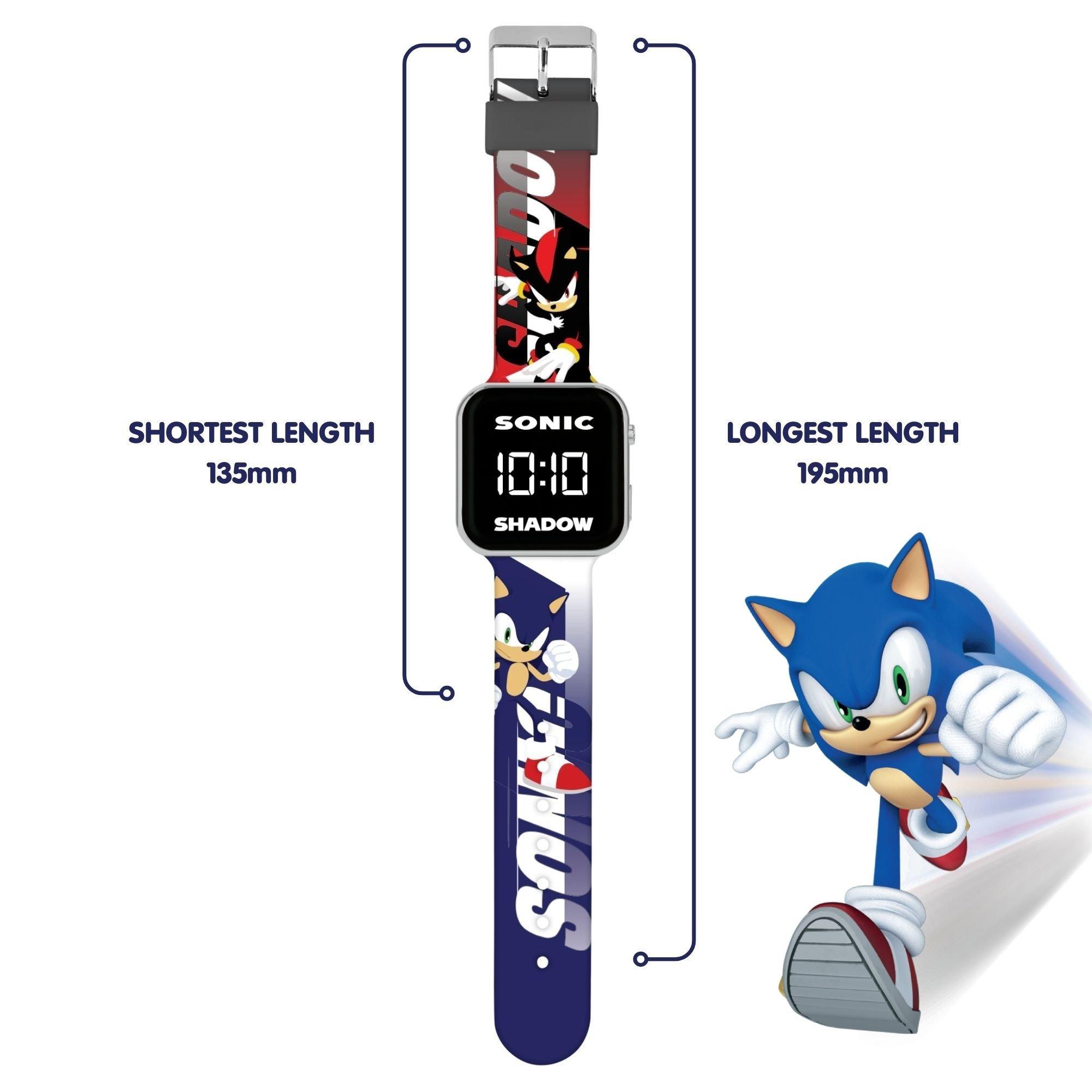 White - Sonic - Sonic & Shadow LED Silicone Watch - 4