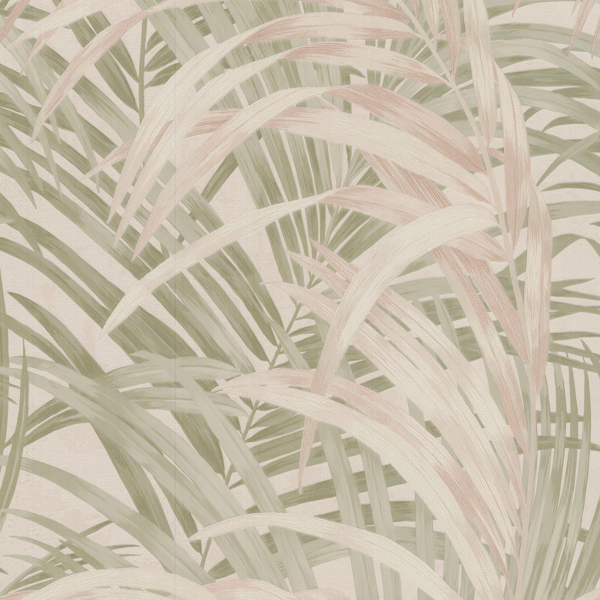 Boutique  Congo Sage & Rose Wallpaper - Soft Pink