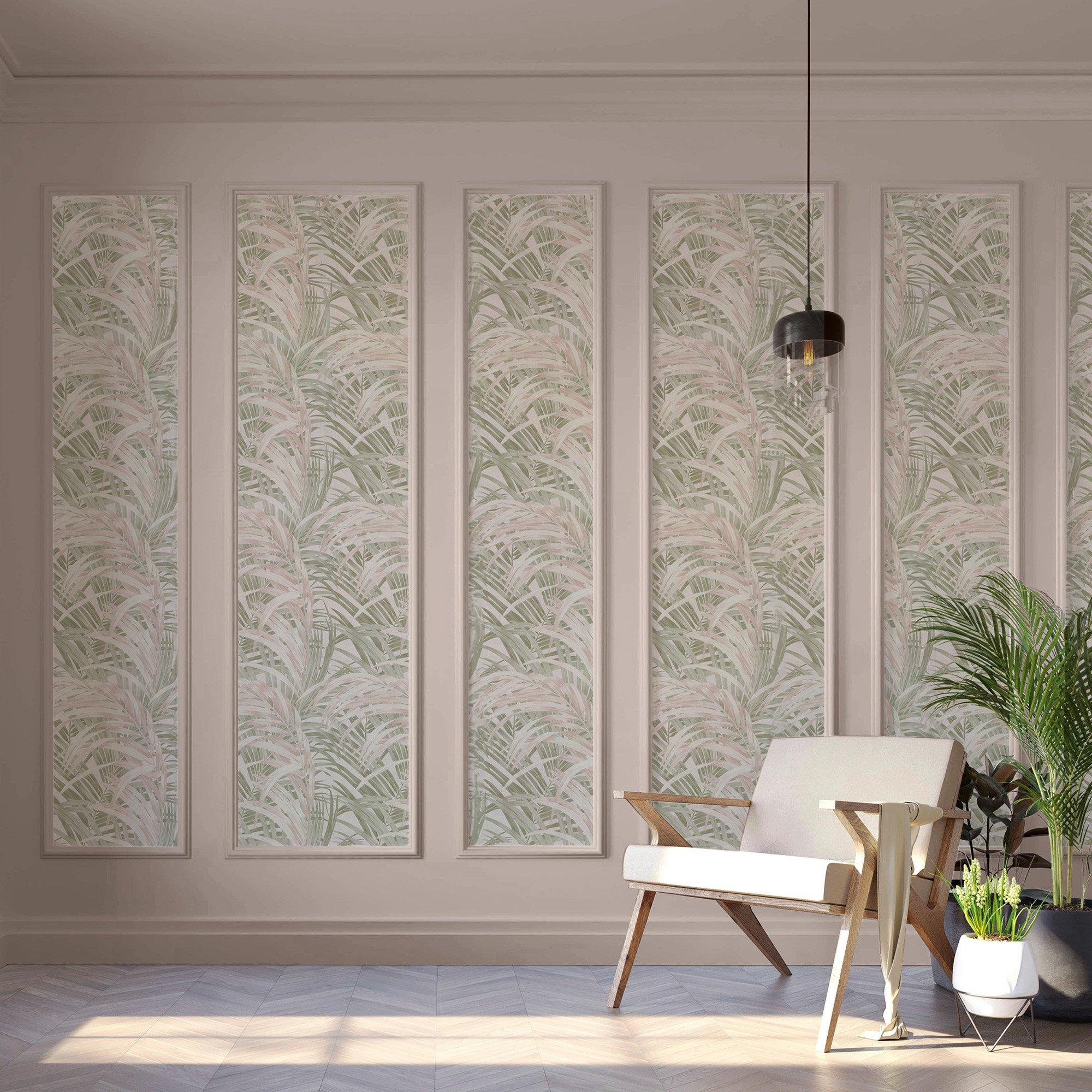 Soft Pink - Boutique - Congo Sage & Rose Wallpaper - 2