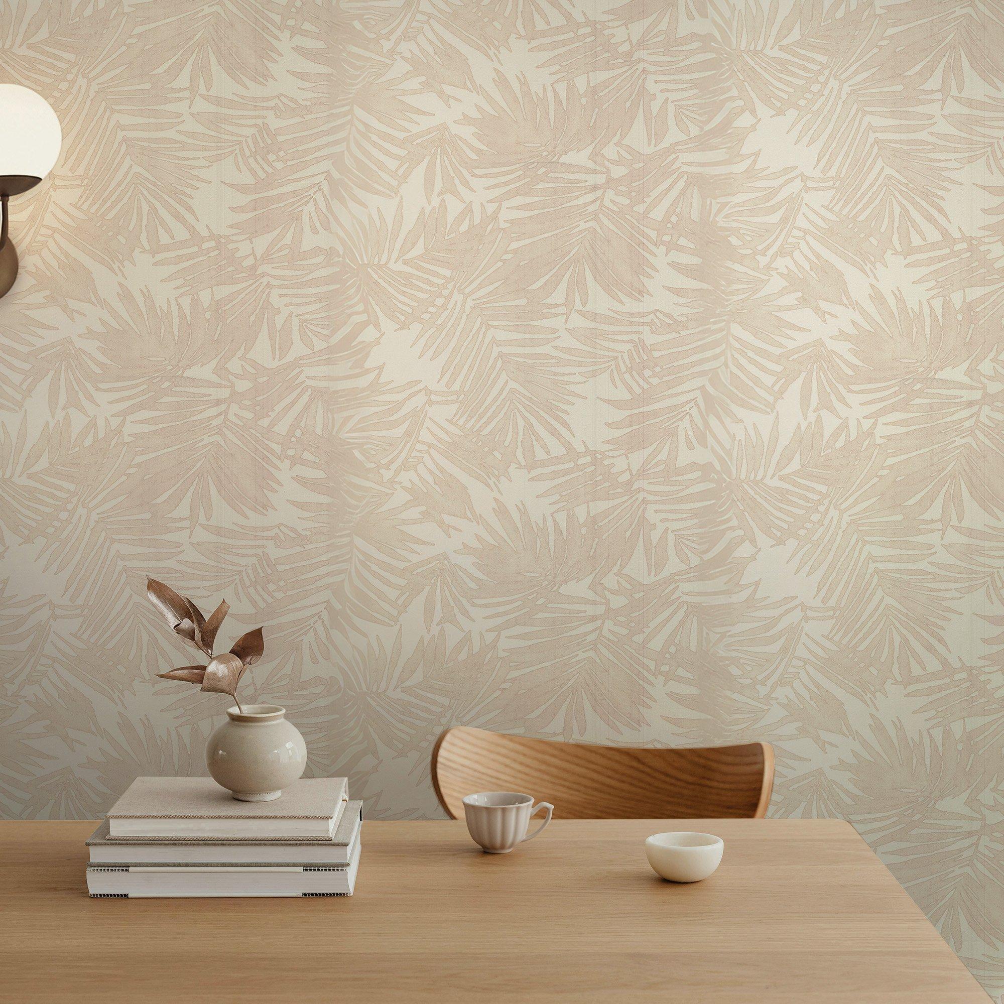 White - Boutique - Amazonia Pearl Wallpaper - 2