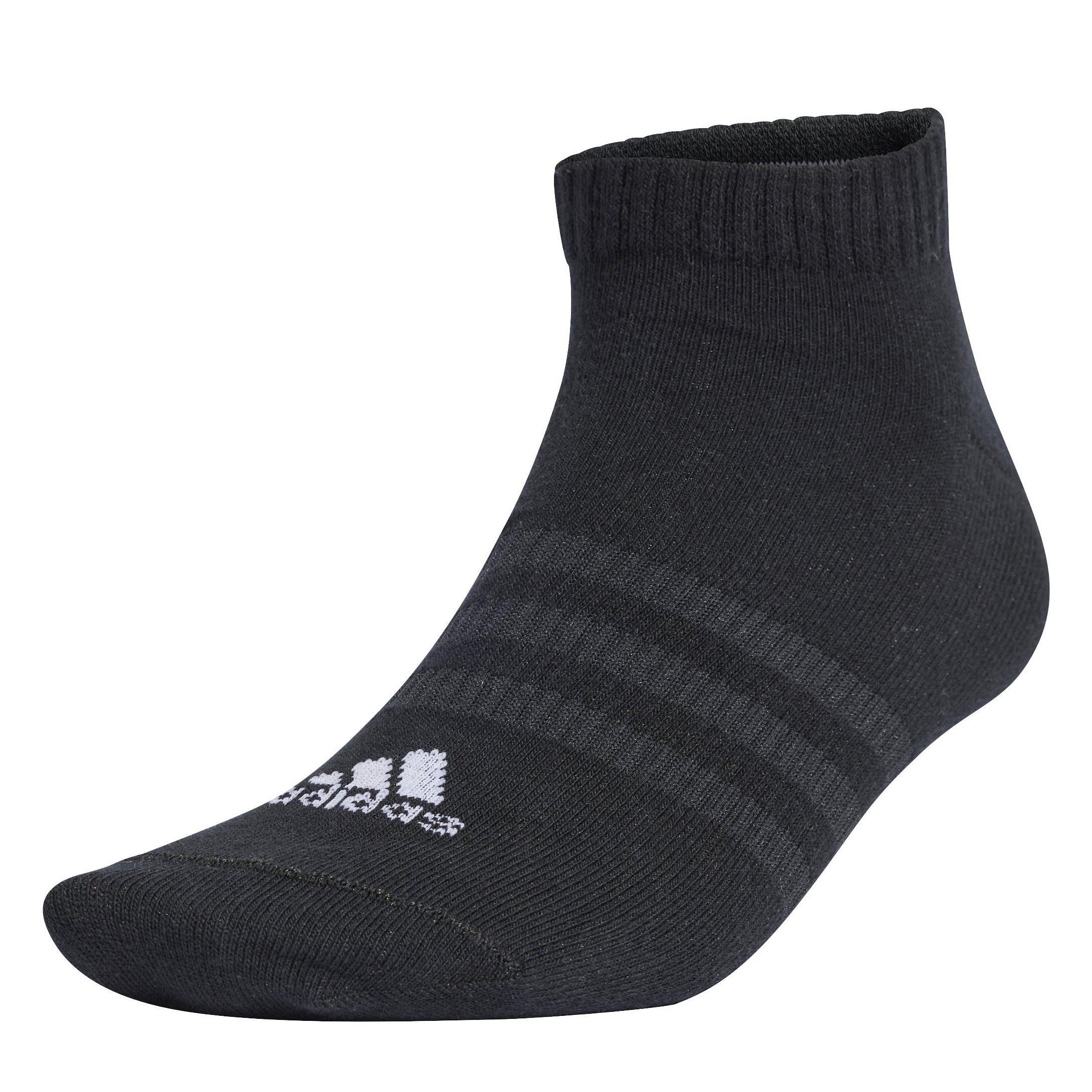 Negro/Blanco - adidas - Thin and Light Sportswear Low-Cut Socks 3 Pairs - 3