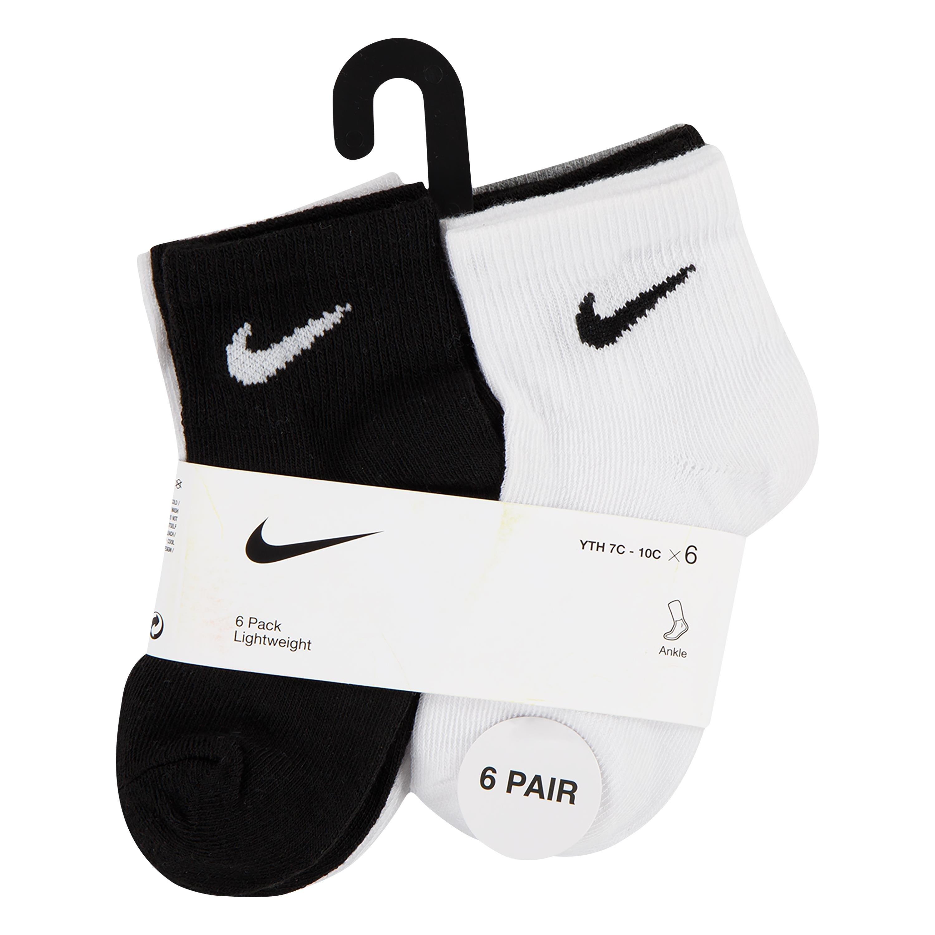 Misto - Nike - 6 Pack Ankle Socks Childrens - 11
