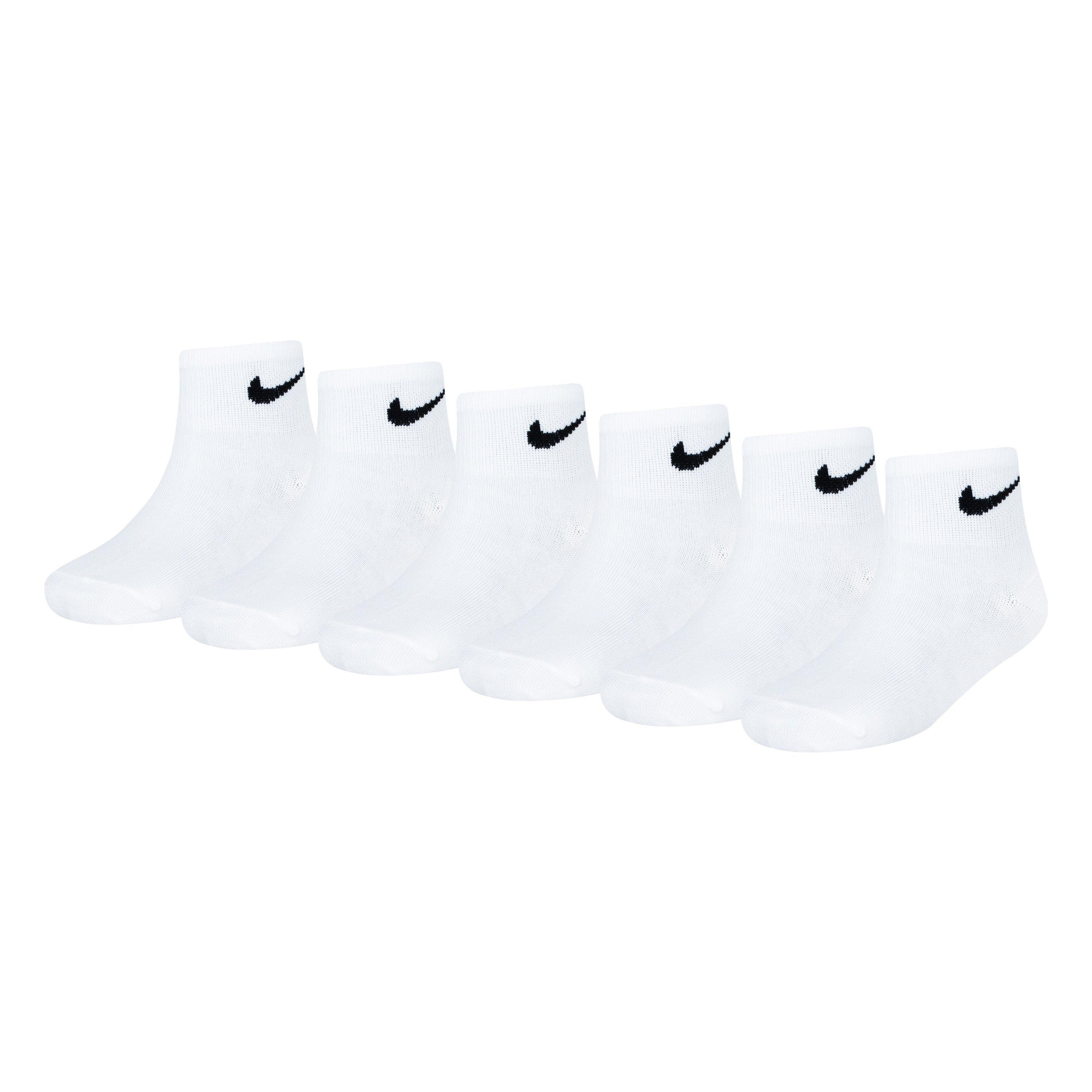 White - Nike - 6 Pack Ankle Socks Childrens - 2
