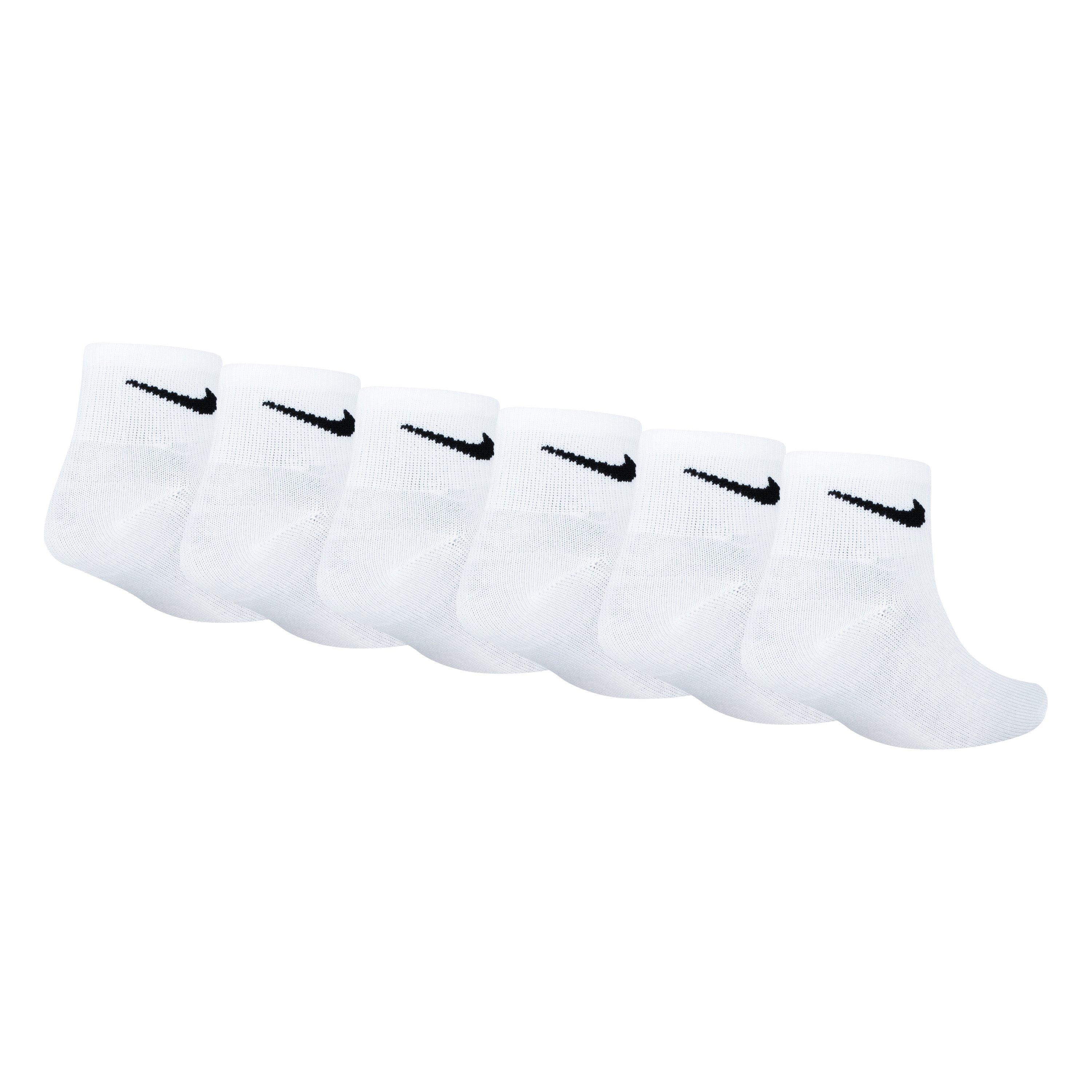 White - Nike - 6 Pack Ankle Socks Childrens - 3