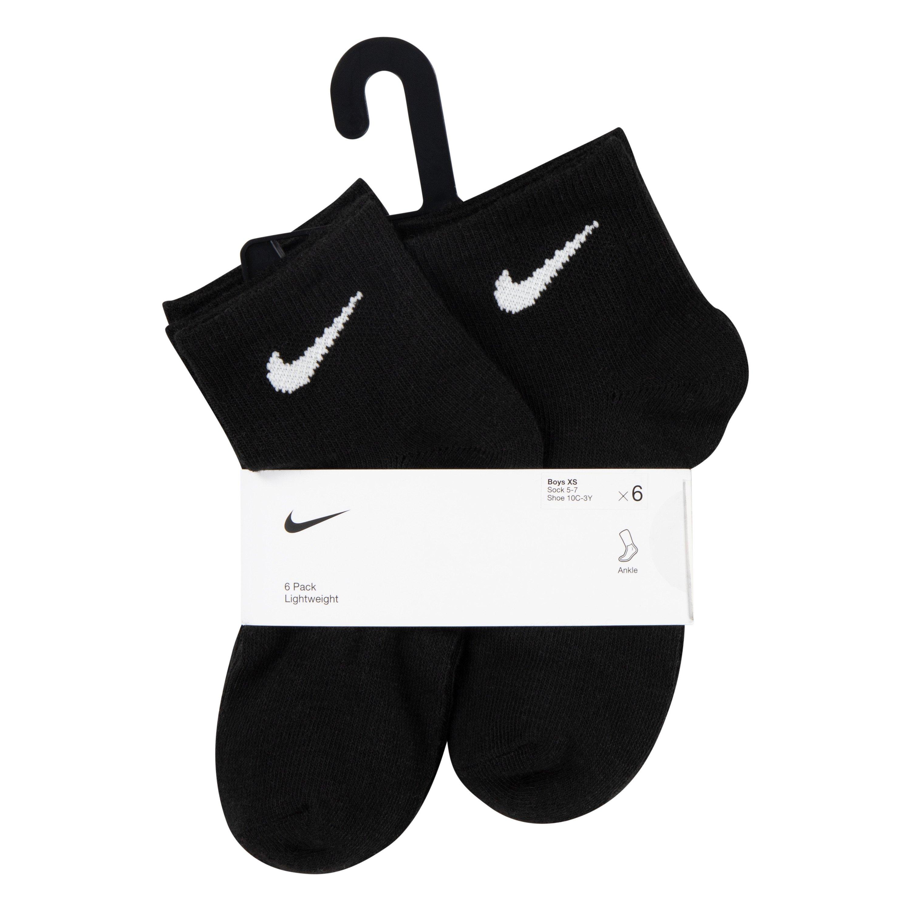 Crna - Nike - 6 Pack Ankle Socks Childrens - 2