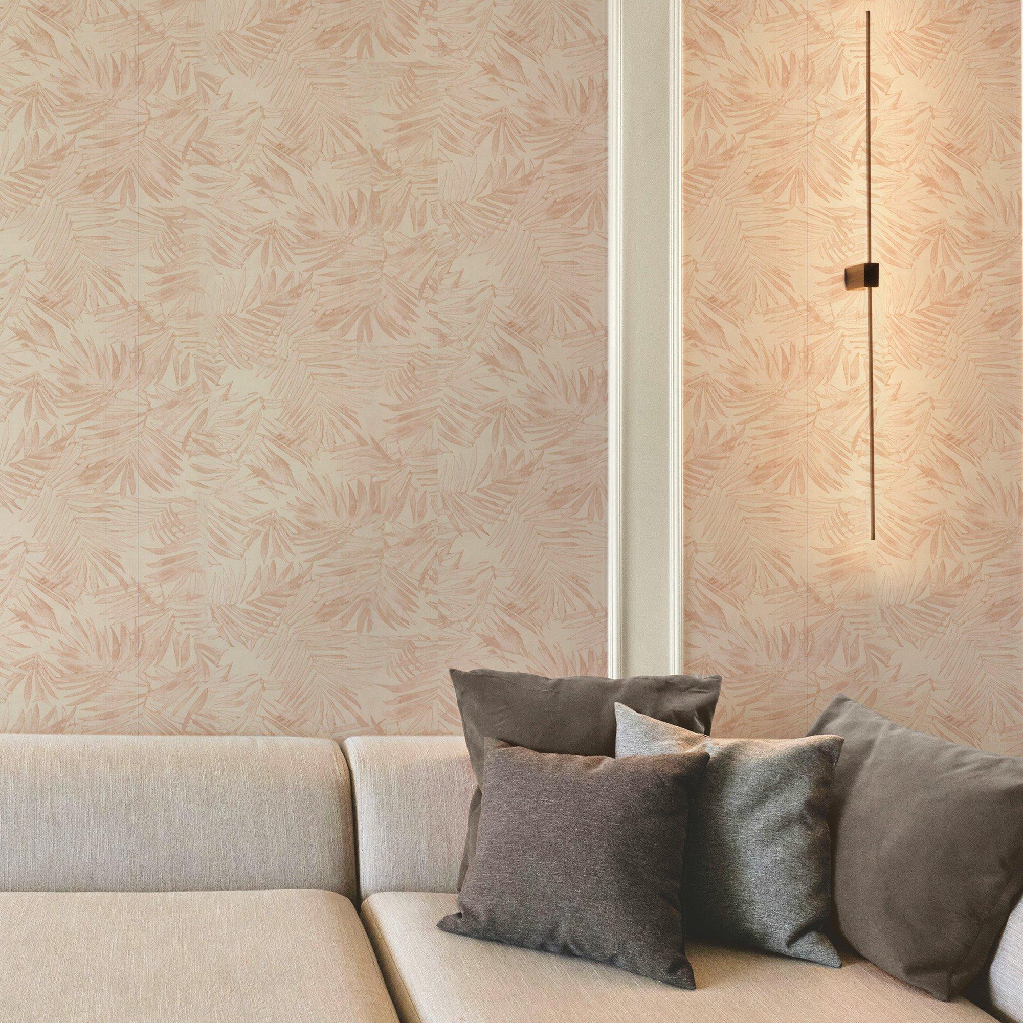 Soft Pink - Boutique - Amazonia Rose Wallpaper - 2