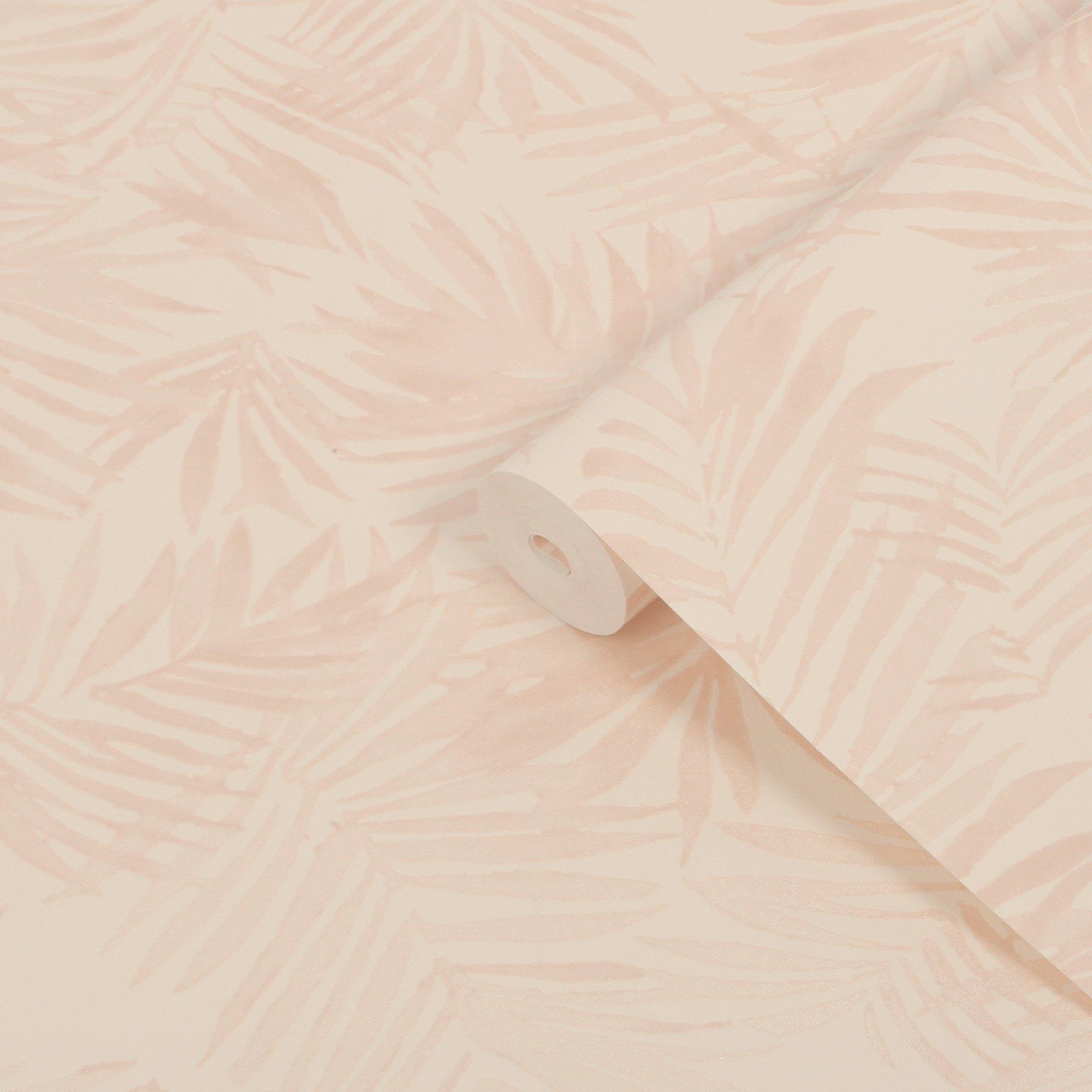 Soft Pink - Boutique - Amazonia Rose Wallpaper - 3