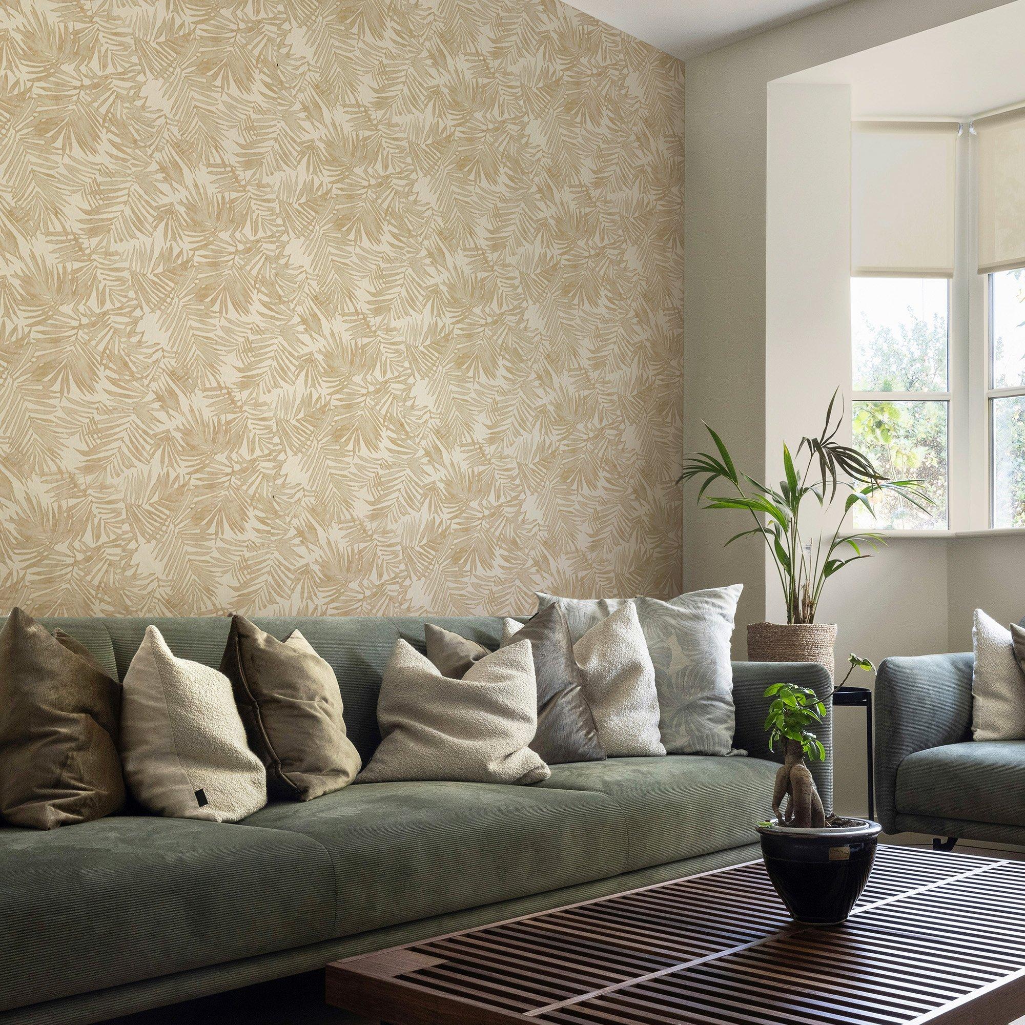Gold - Boutique - Amazonia Gold Wallpaper - 2