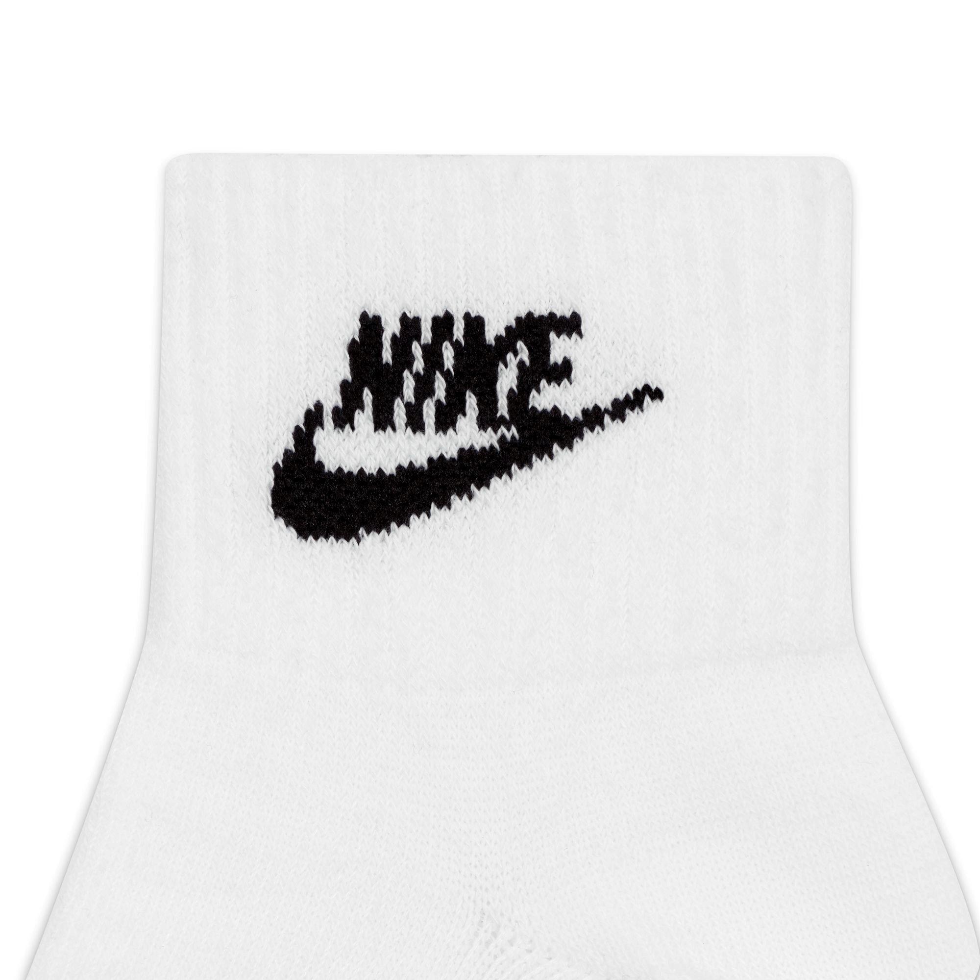 Blanc/Noir - Nike - Everyday Essential Ankle Socks (3 Pairs) - 3