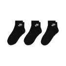 Noir/Blanc - Nike Sneaker - Everyday Essential Ankle Socks (3 Pairs) - 2