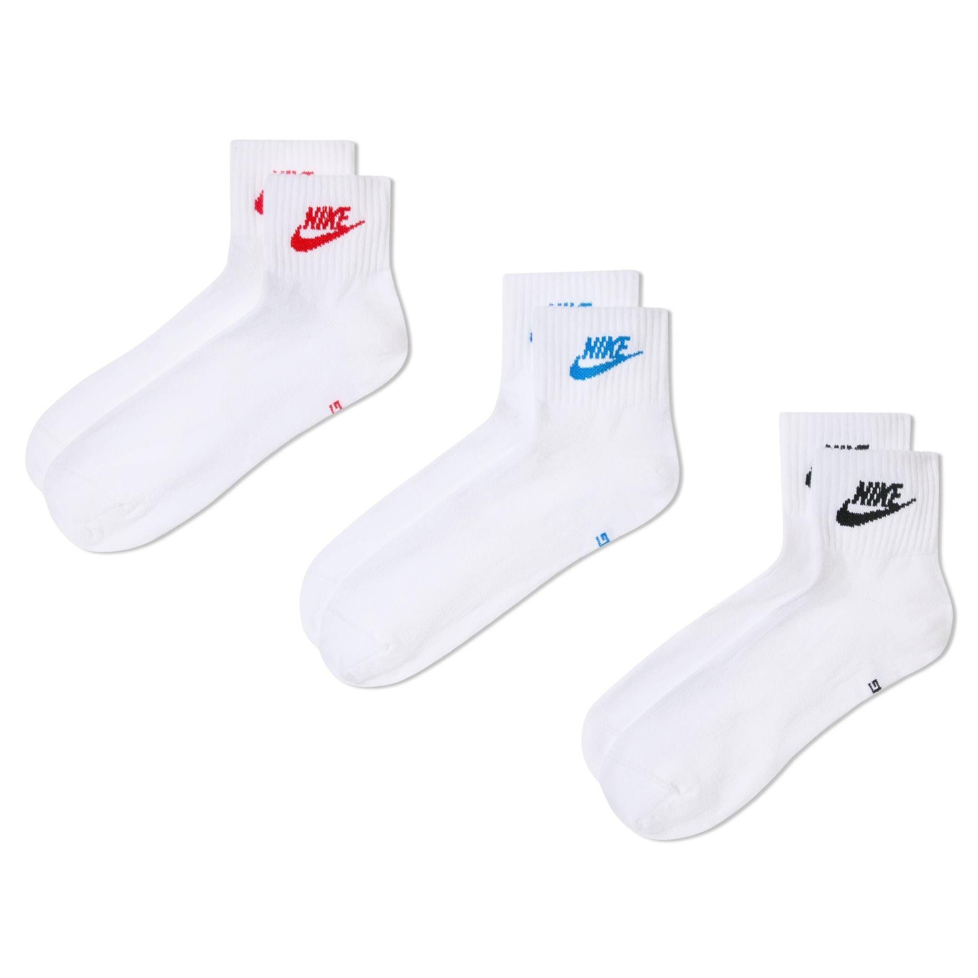 Multi-Color - Nike - Everyday Essential Ankle Socks (3 Pairs) - 9