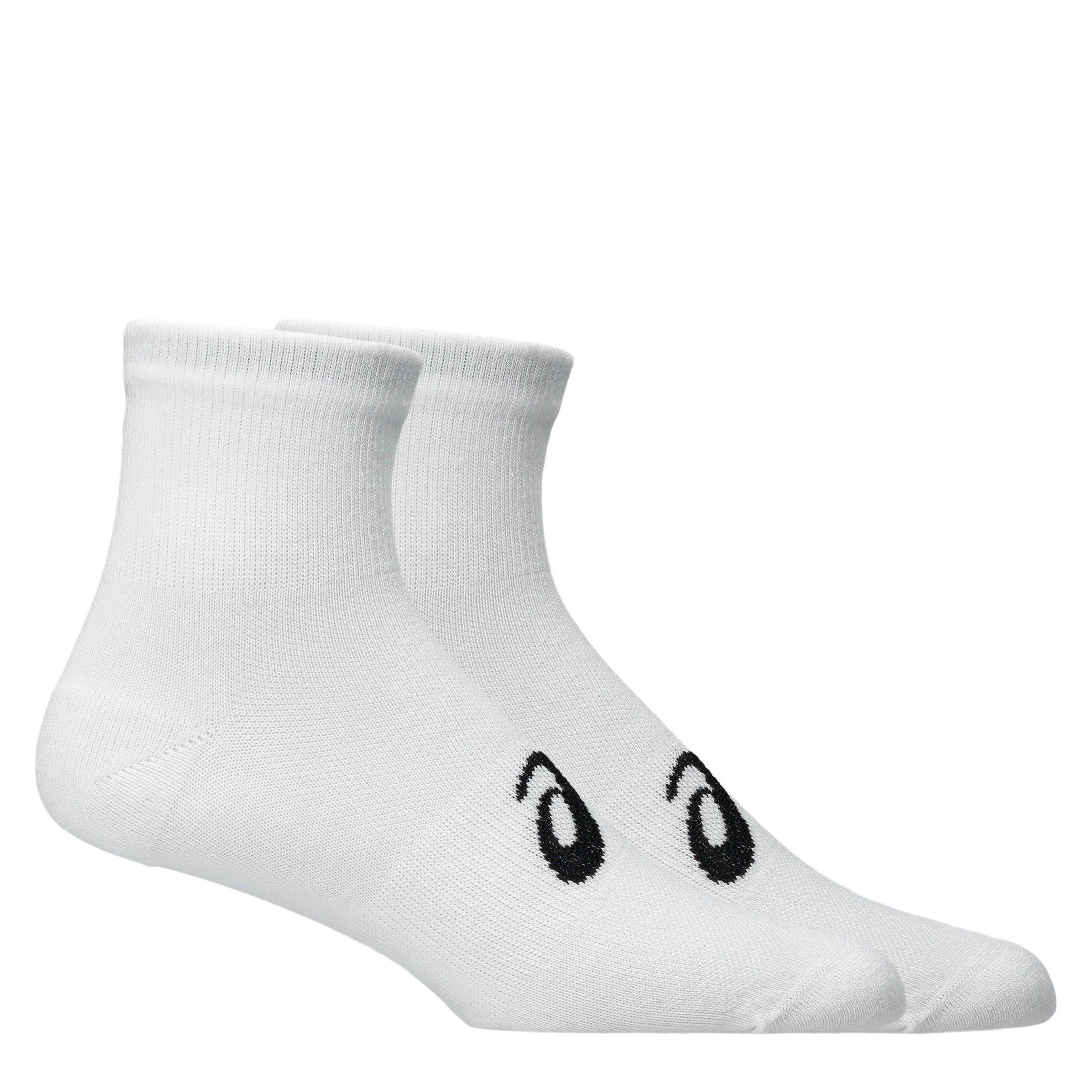 White - Asics - 3 Pack Quarter Sock Mens - 1