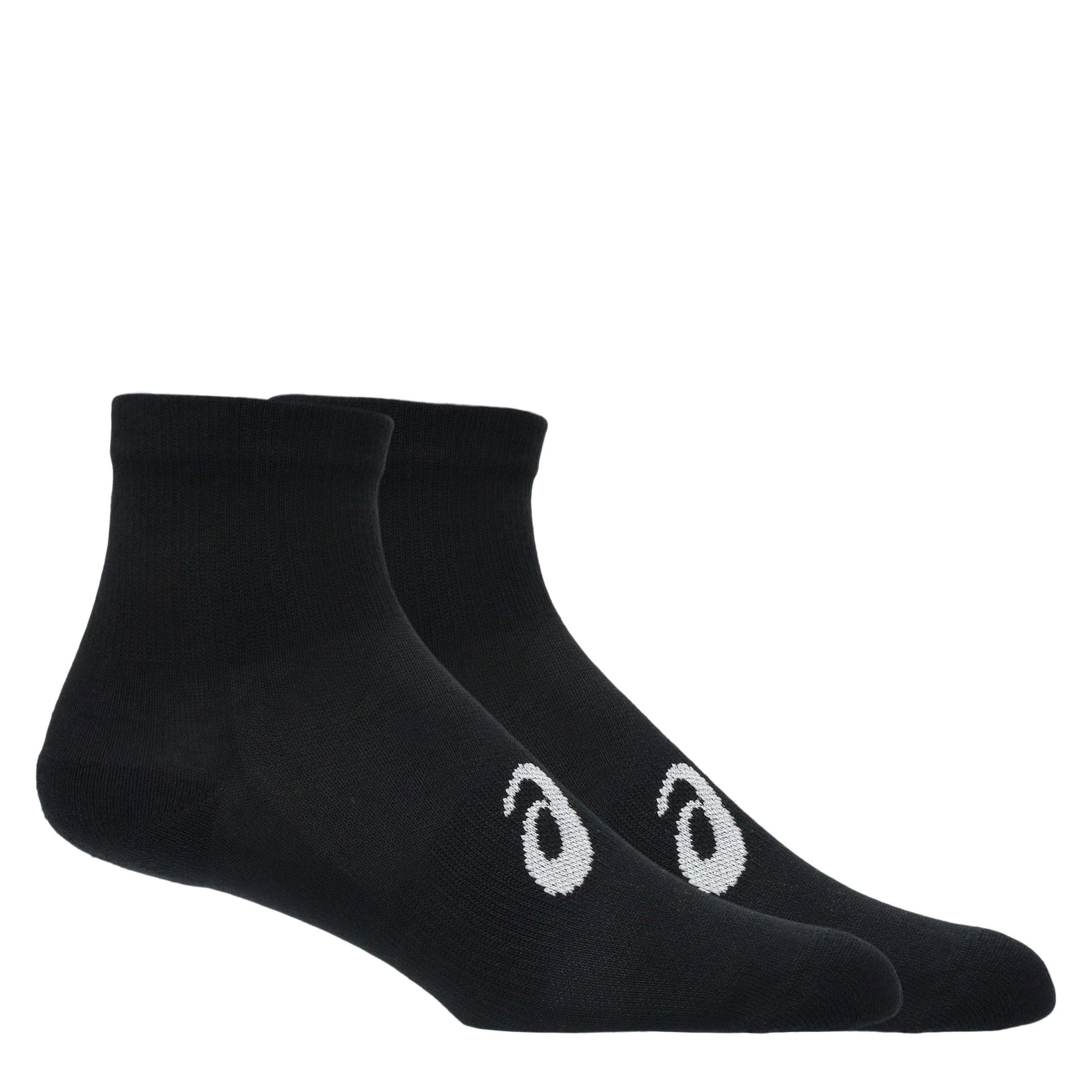 Black - Asics - 3 Pack Quarter Sock Mens - 1