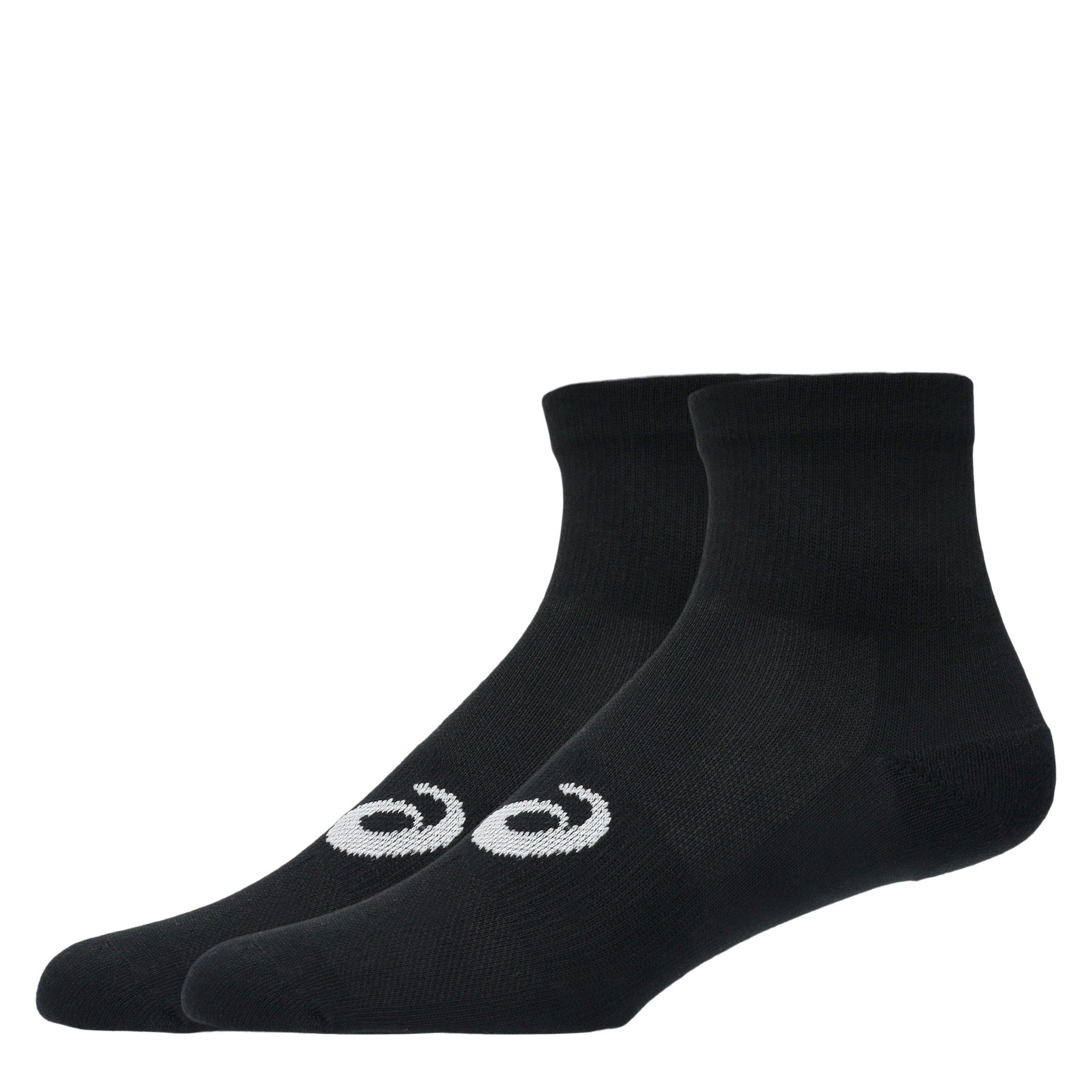 Black - Asics - 3 Pack Quarter Sock Mens - 2