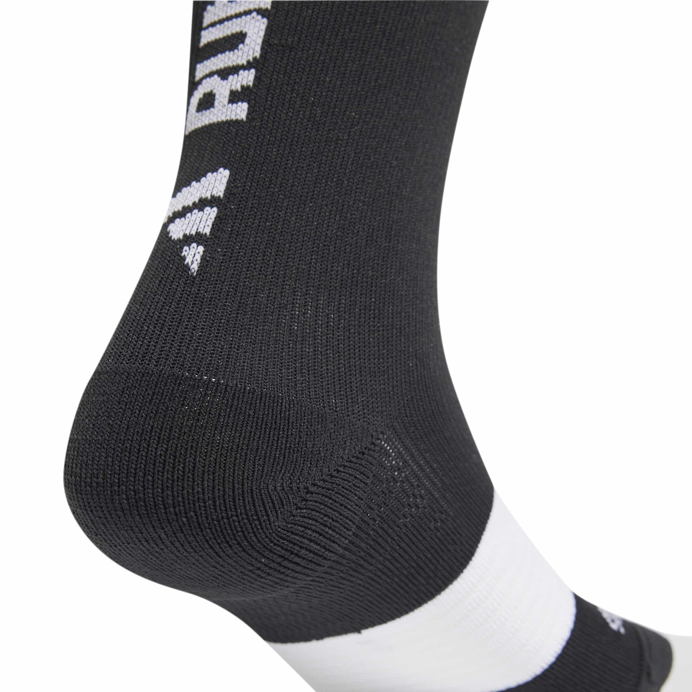 Black/White - adidas - Kids' RUNxGRAFIC Crew Socks - 4