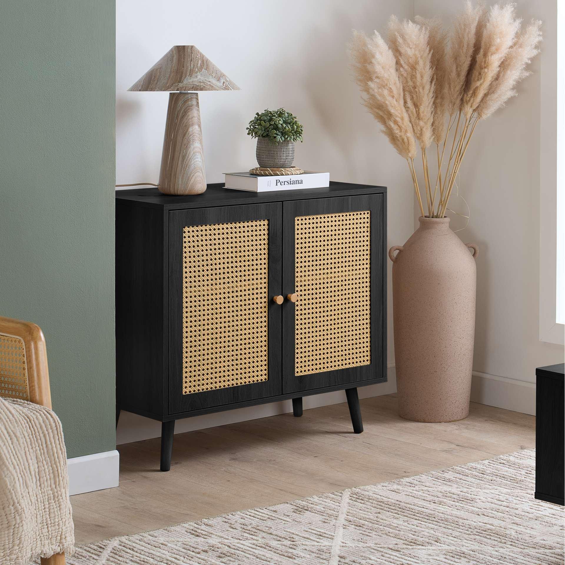 Black - Birlea - Croxley 2 Door Sideboard - 1