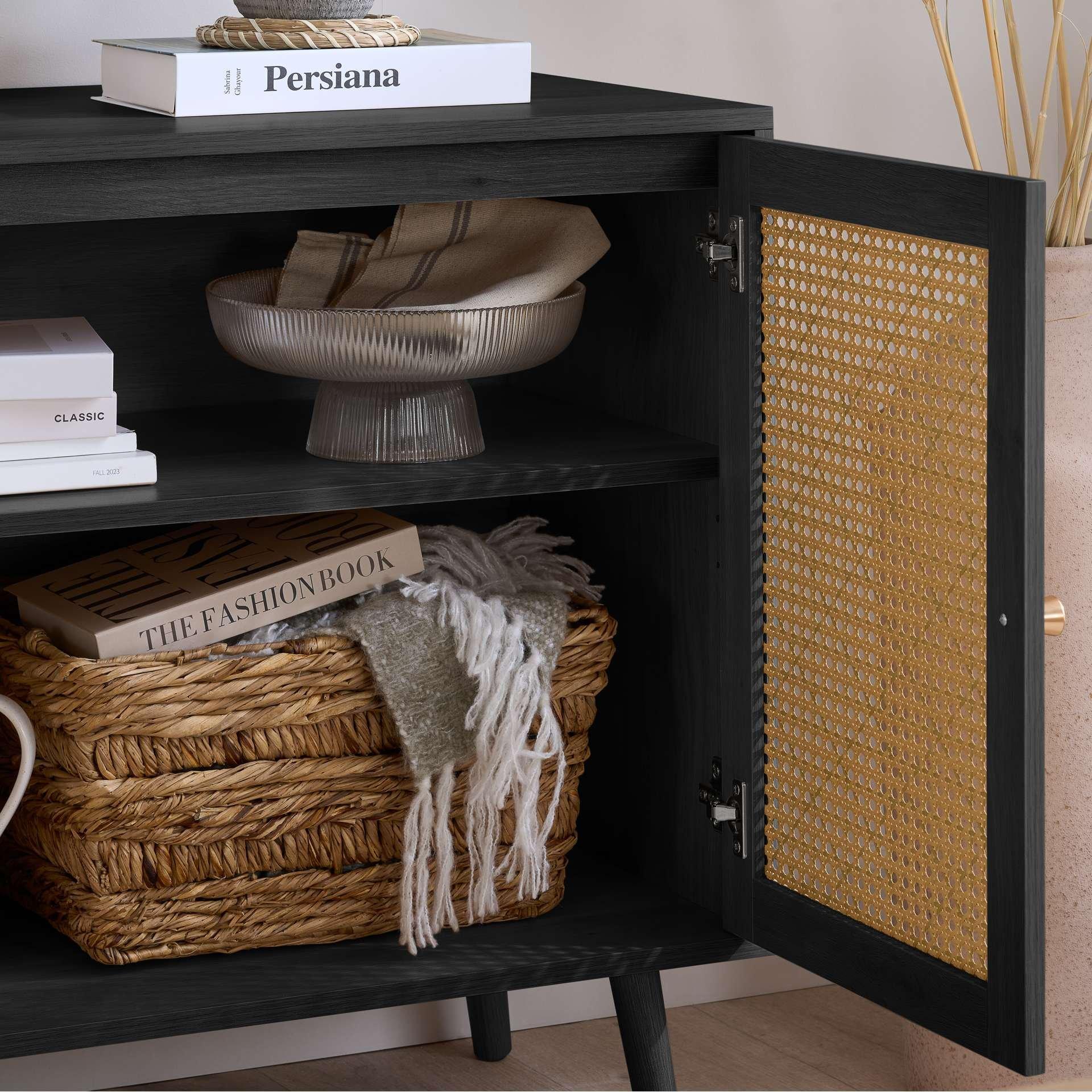 Black - Birlea - Croxley 2 Door Sideboard - 3