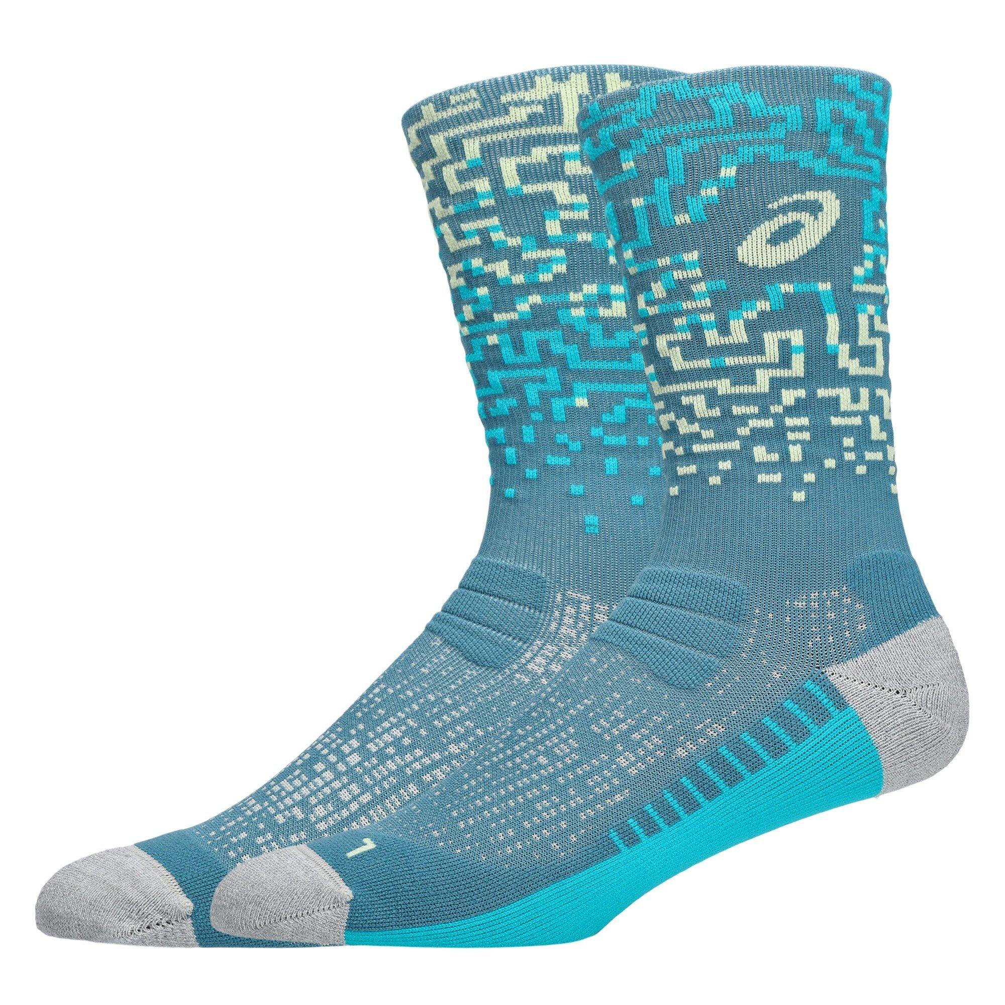 Teal/Aqua - Asics - Crew Socks - 2